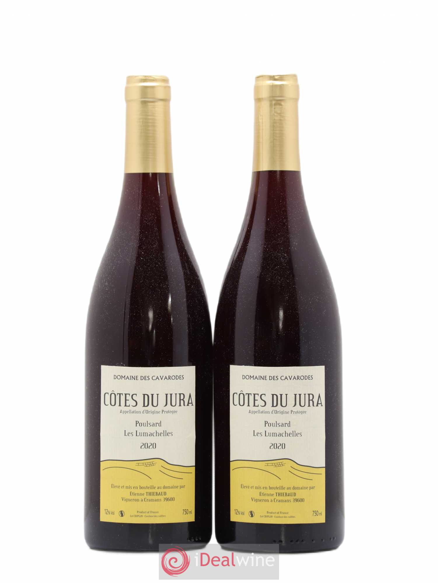 Côtes du Jura Poulsard Les Lumachelles Cavarodes (Domaine des) - Etienne Thiébaud 2020 - Lot de 2 bouteilles - 0