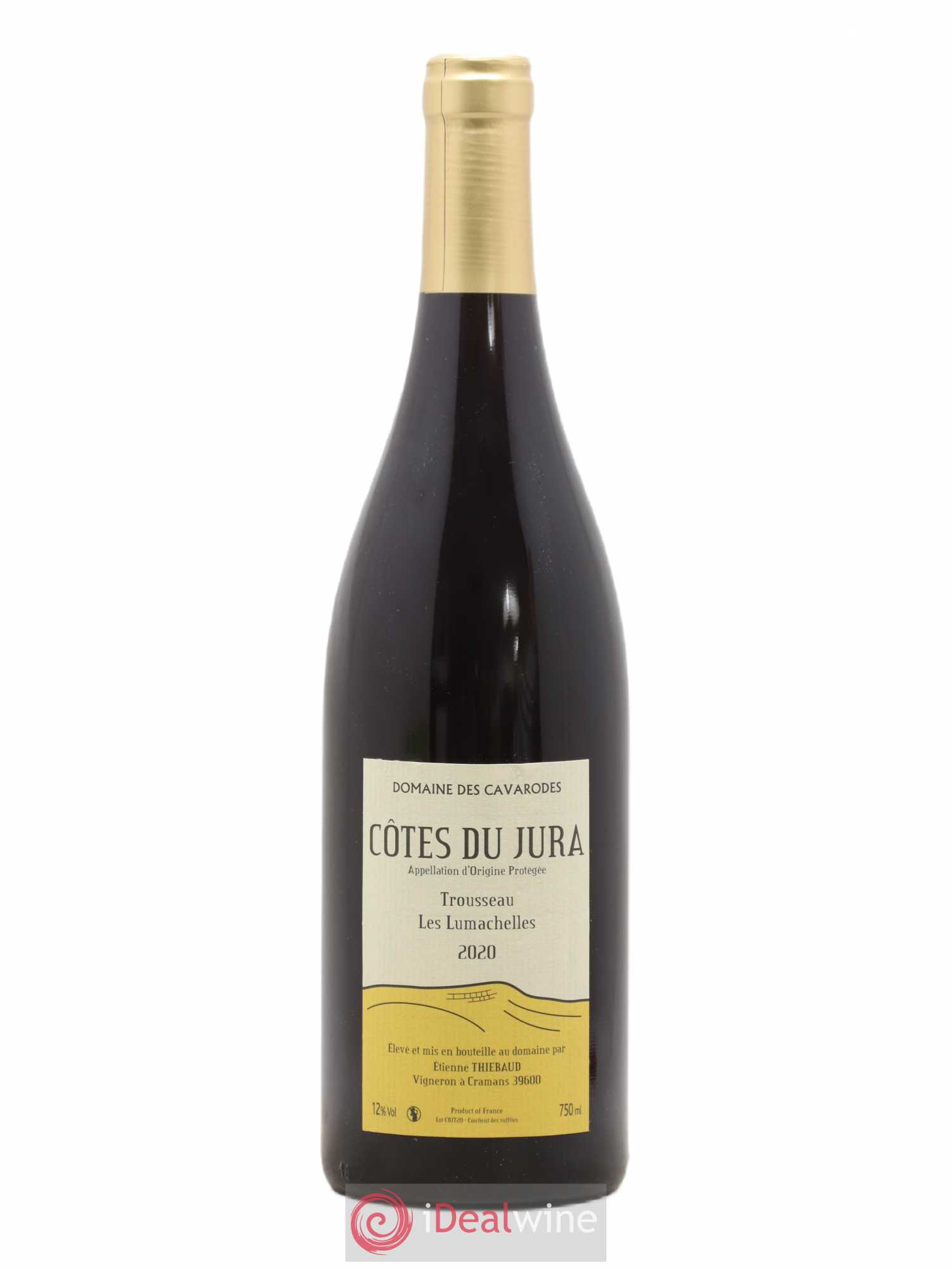 Côtes du Jura Trousseau Les Lumachelles Cavarodes (Domaine des) - Etienne Thiébaud 2020 - Lot de 1 bouteille - 0