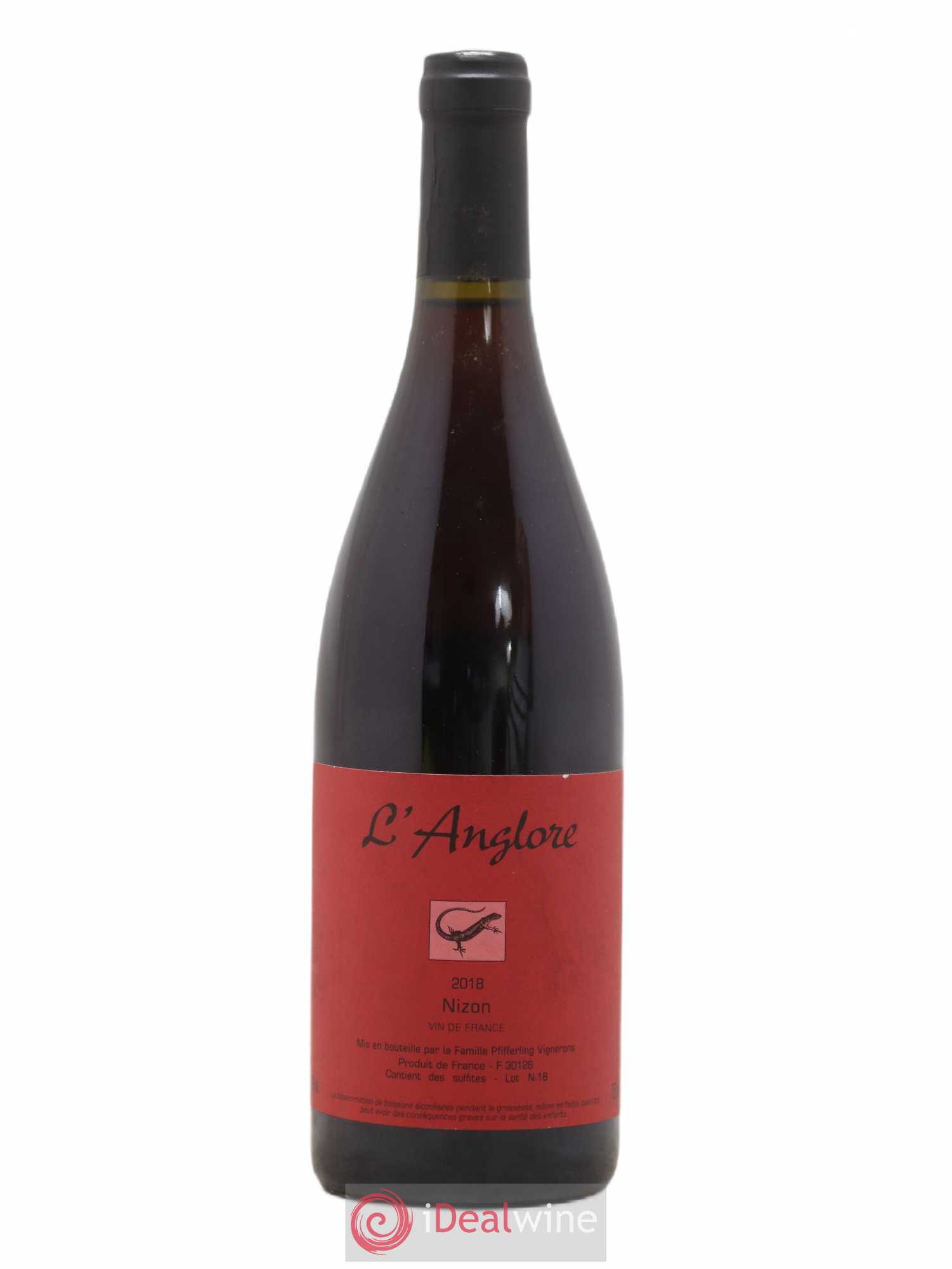 Vin de France Nizon L'Anglore 2018 - Lot de 1 bouteille - 0