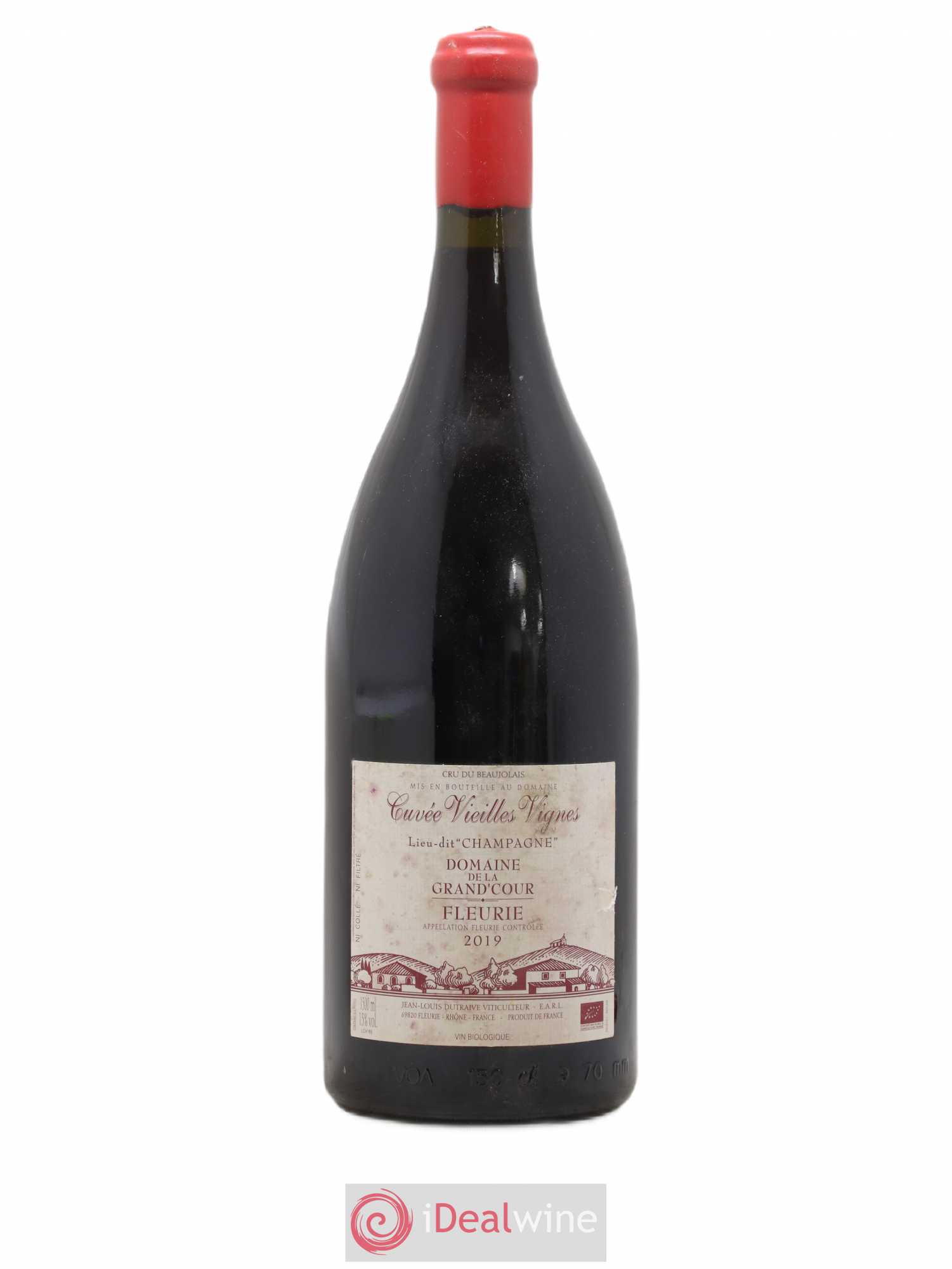 Fleurie Champagne - Cuvée Vieilles Vignes Grand'cour (Domaine de la) - Jean-Louis Dutraive Champagne Dutraive 2019 - Posten von 1 Magnum - 0