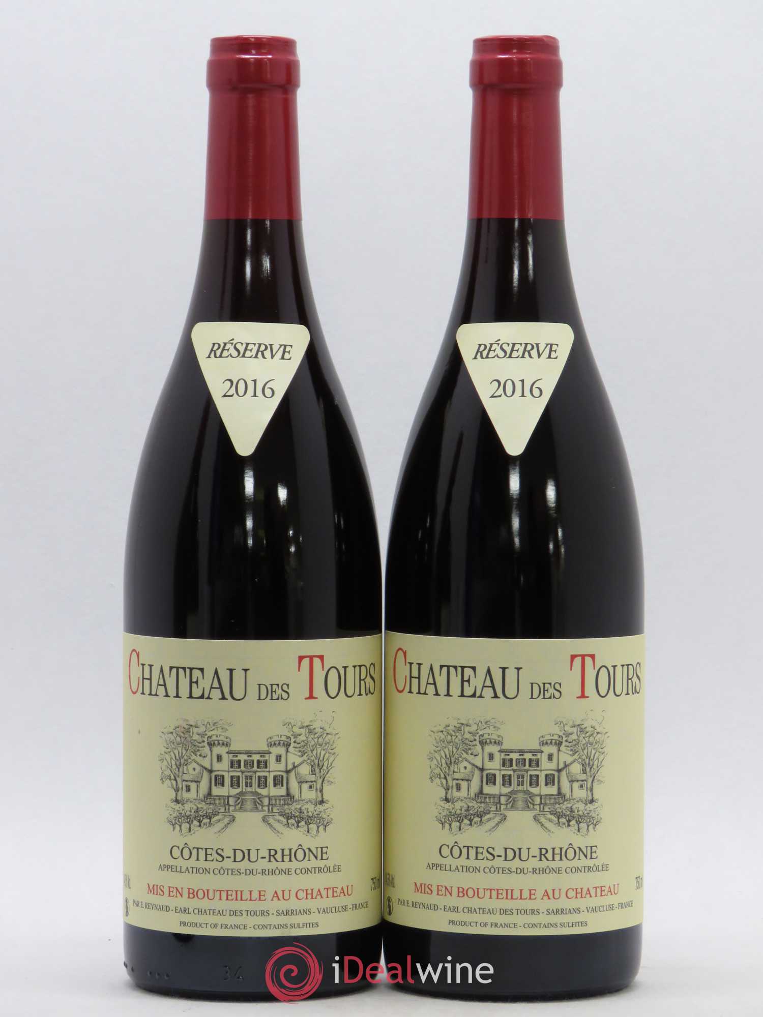 Côtes-du-Rhône Château des Tours Emmanuel Reynaud 2016 - Lot de 2 bouteilles - 0