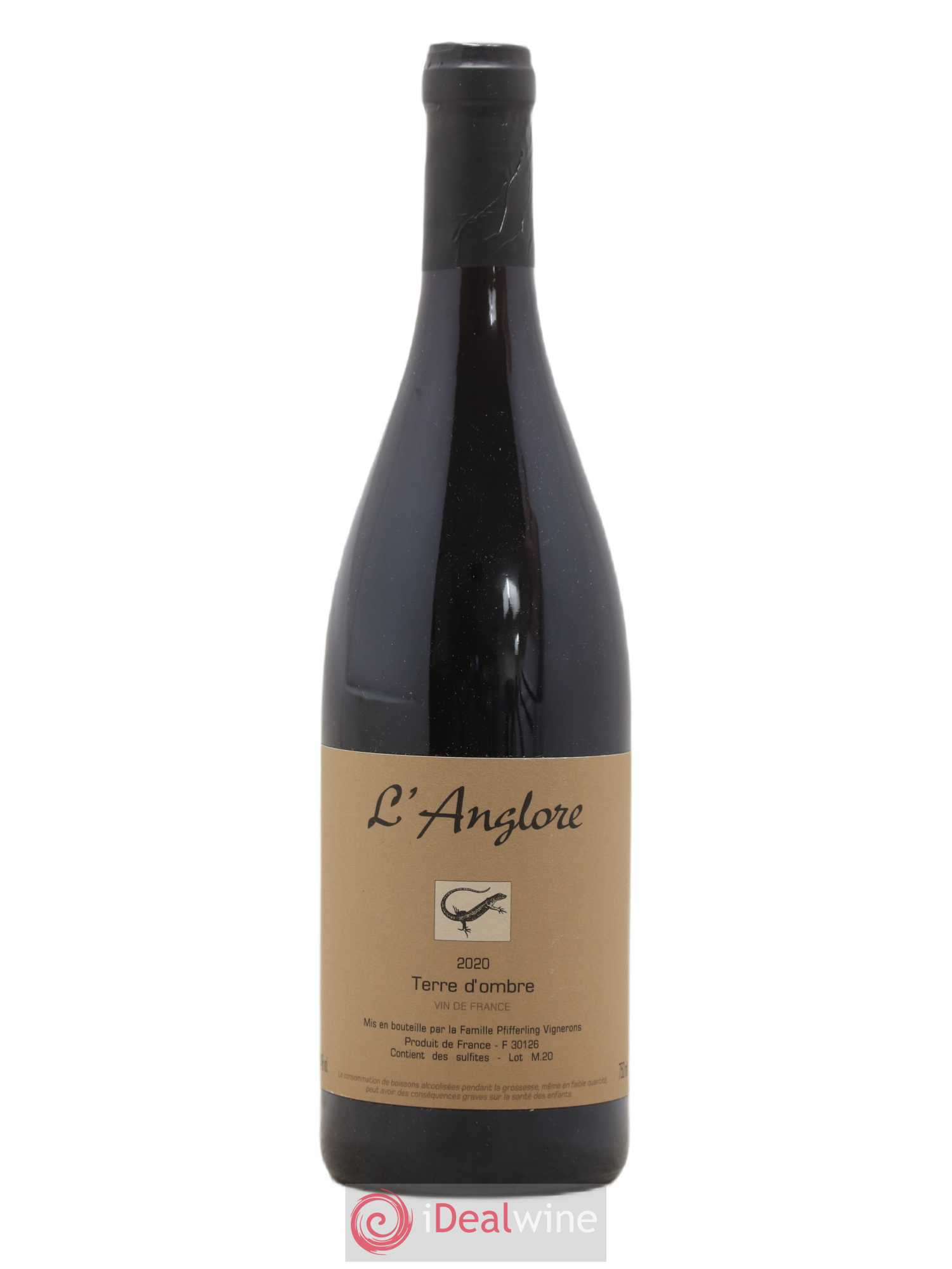 Vin de France Terre d'Ombre L'Anglore 2020 - Lot de 1 bouteille - 0