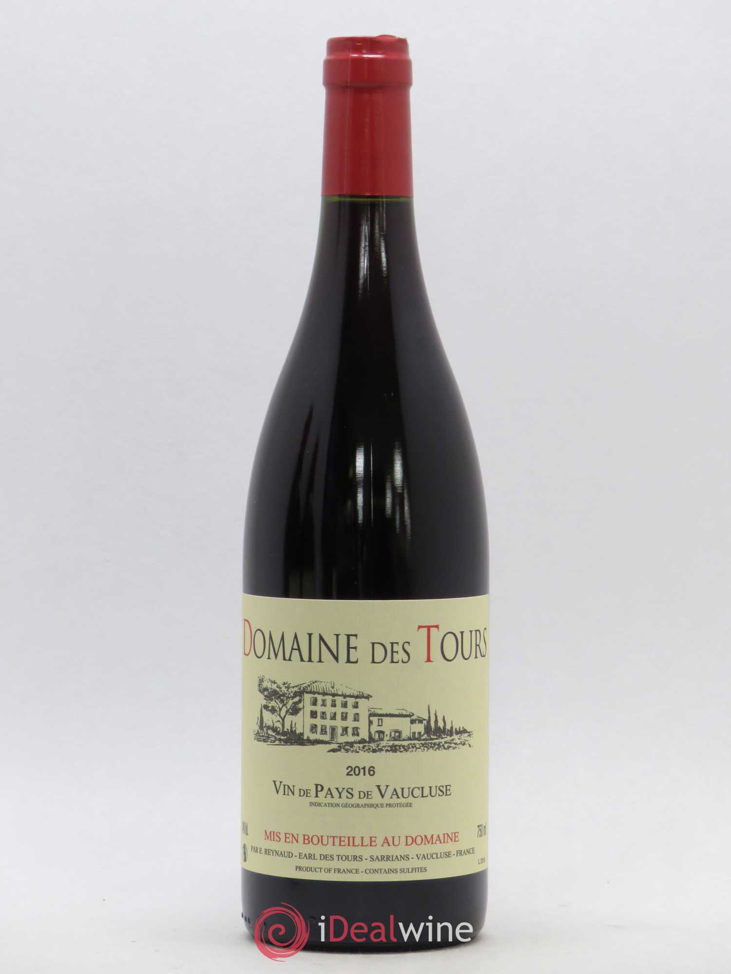 Vaucluse (Vin de Pays de Vaucluse) Domaine des Tours Emmanuel Reynaud 2016 - Lot de 1 bouteille - 0