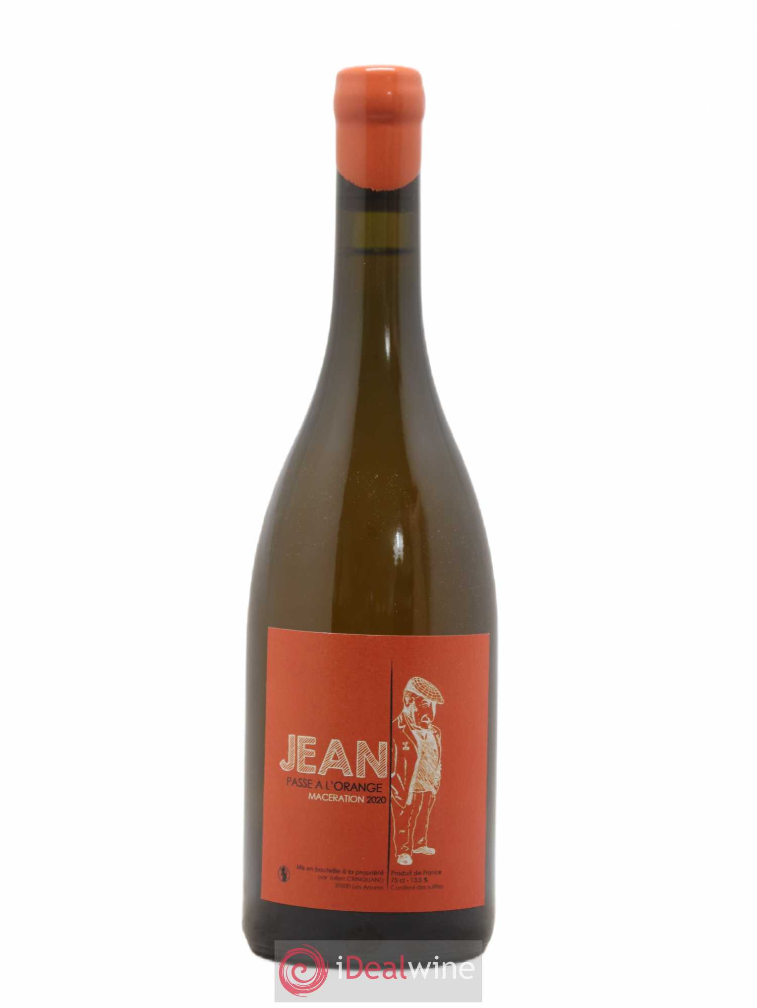 Vin de France Jean Passe A l'Orange Julien Crinquand 2020 - Posten von 1 Flasche - 0