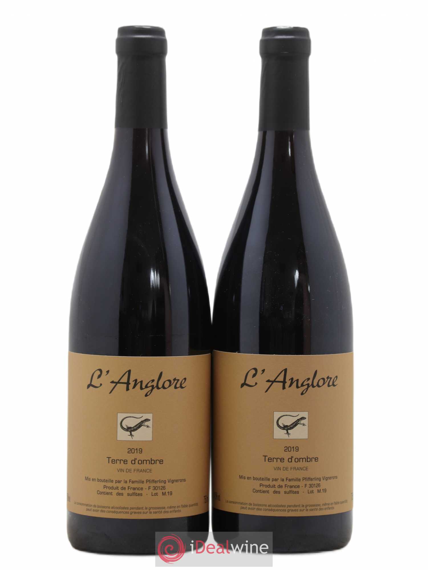 Vin de France Terre d'Ombre L'Anglore 2019 - Lot de 2 bouteilles - 0
