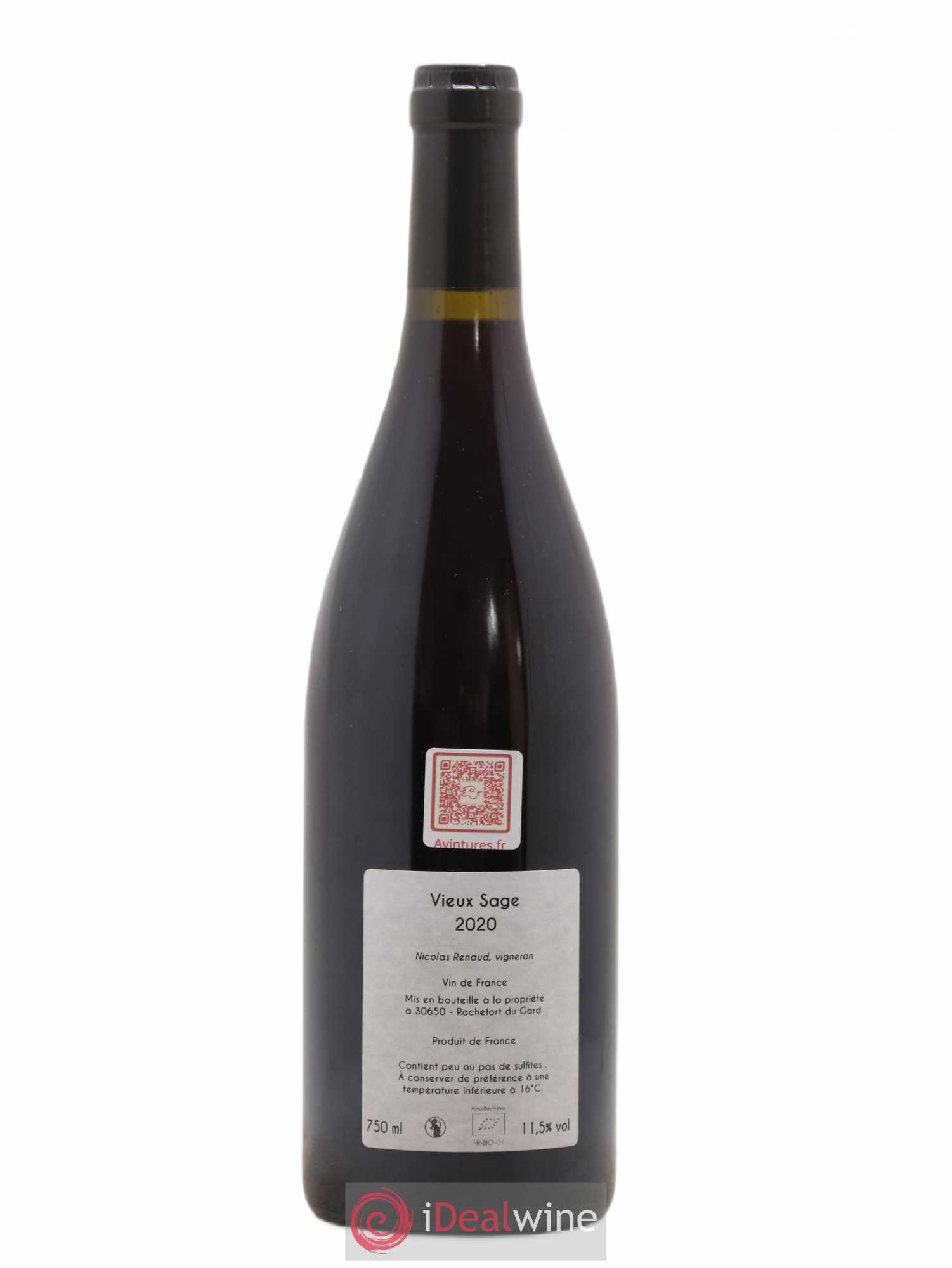 Vin de France Vieux Sage Clos des Grillons 2020 - Posten von 1 Flasche - 1