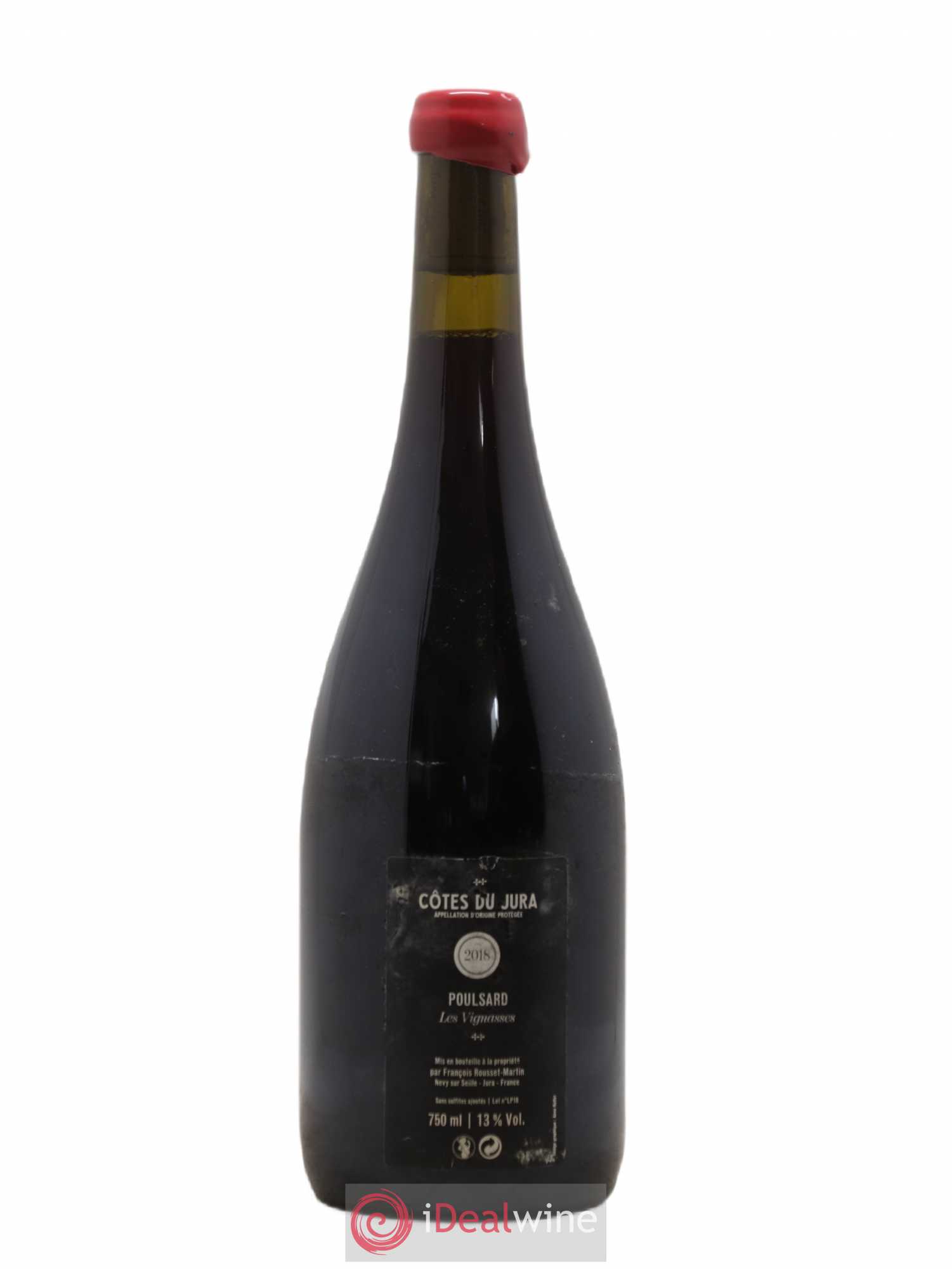 Côtes du Jura Les Vignasses Poulsard François Rousset Martin 2018 - Lot de 1 bouteille - 1