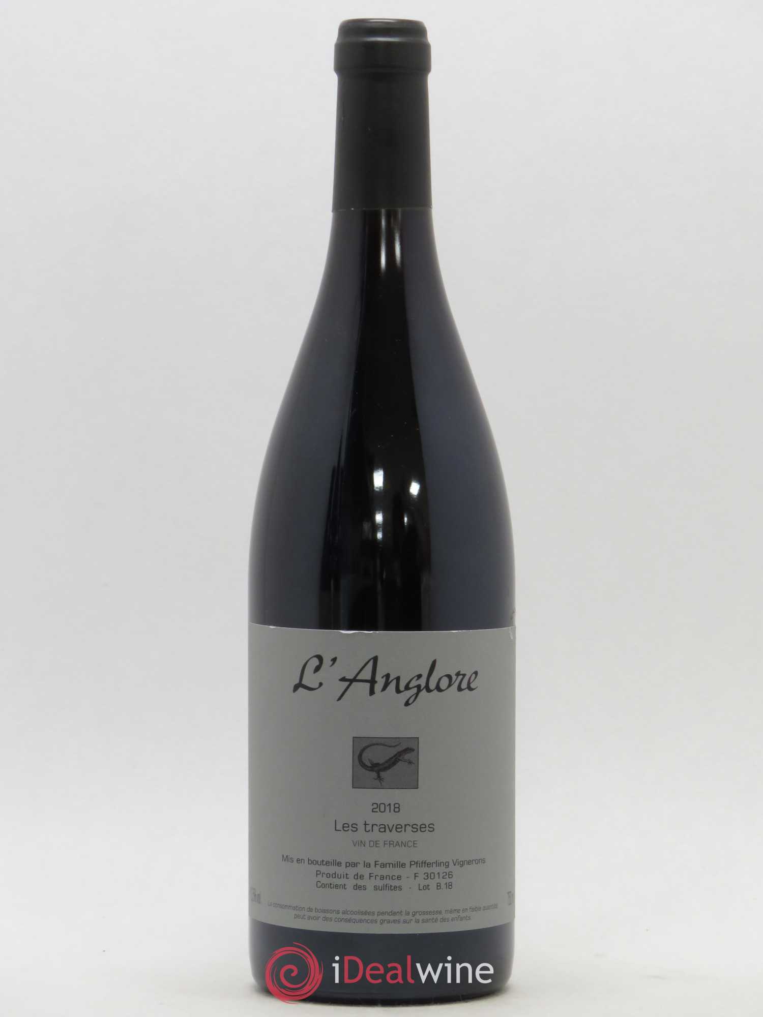 Vin de France Les Traverses L'Anglore 2018 - Lot de 1 bouteille - 0