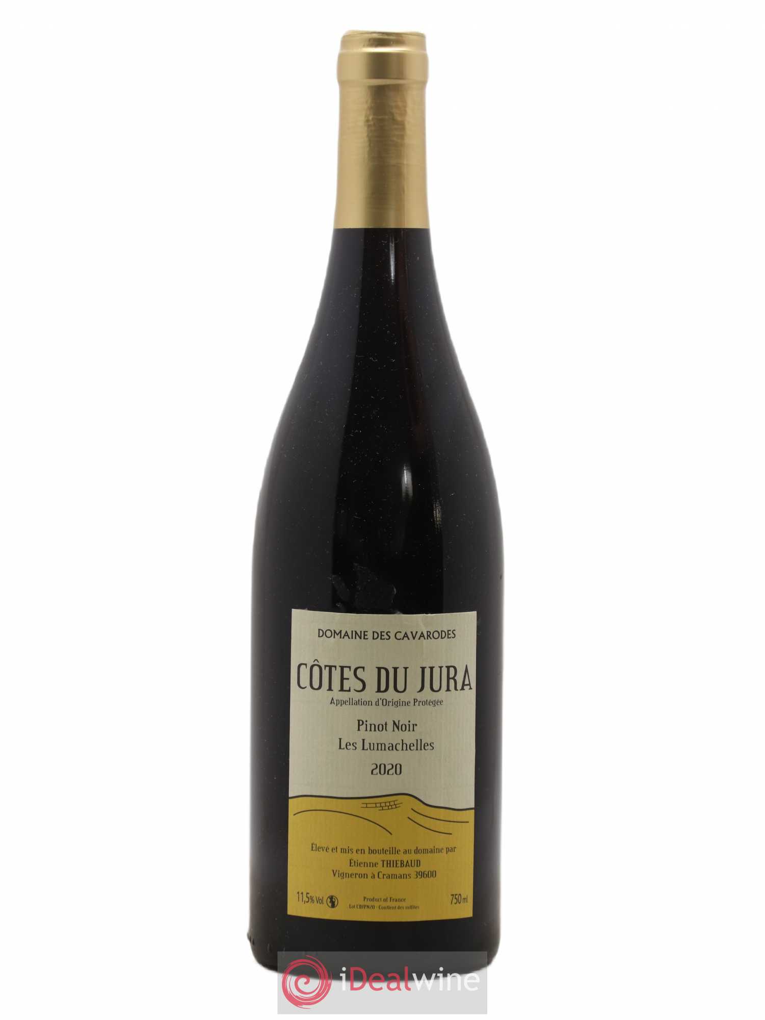 Côtes du Jura Pinot Noir Les Lumachelles Cavarodes (Domaine des) - Etienne Thiébaud 2020 - Lot de 1 bouteille - 0