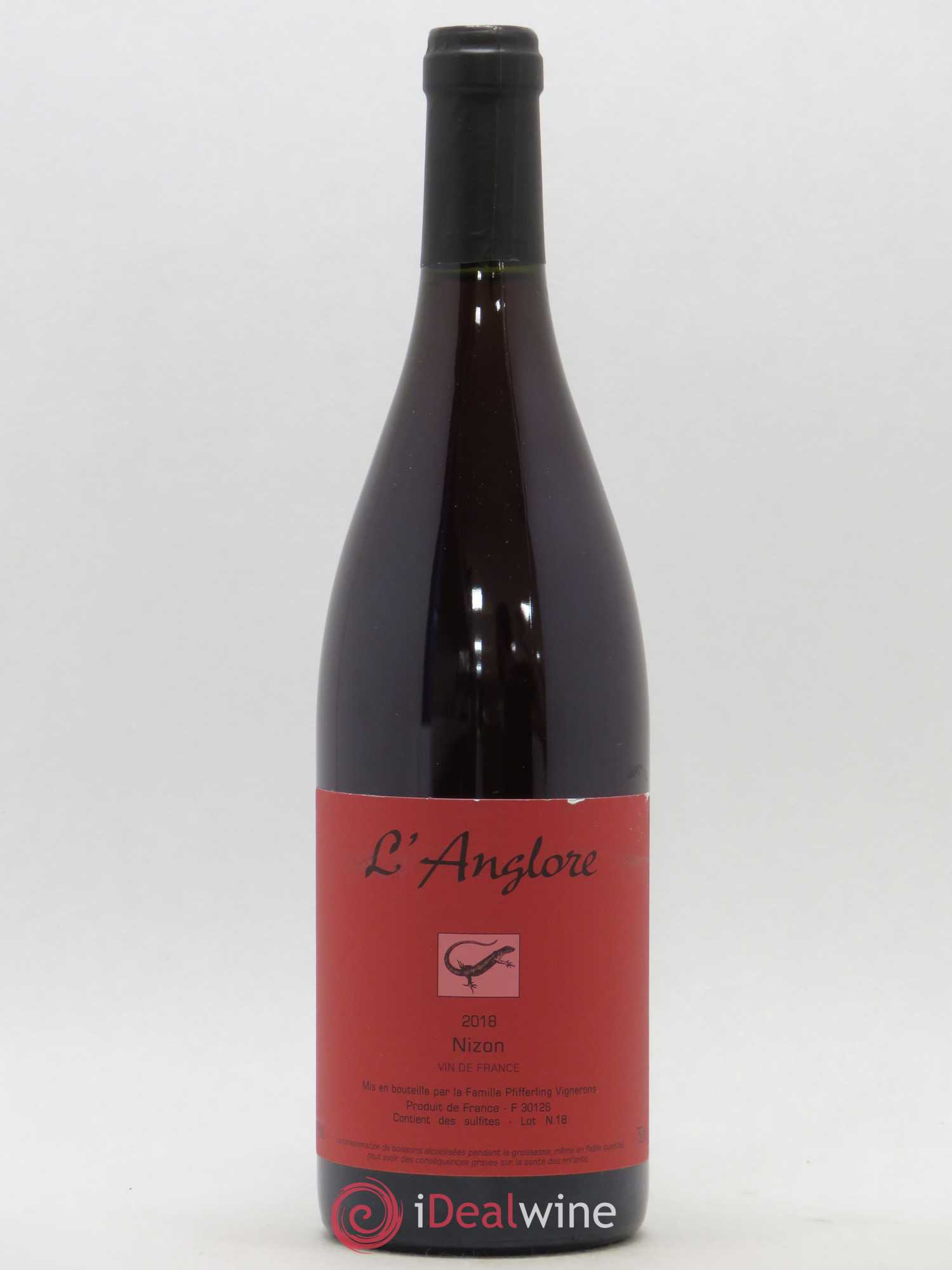 Vin de France Nizon L'Anglore 2018 - Lot de 1 bouteille - 0