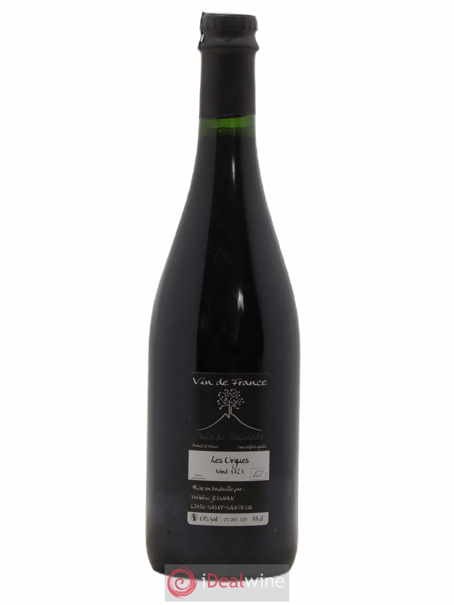 Vin de France Les Orgues Vignoble de l'Arbre Blanc 2017 - Lot de 1 bouteille - 1