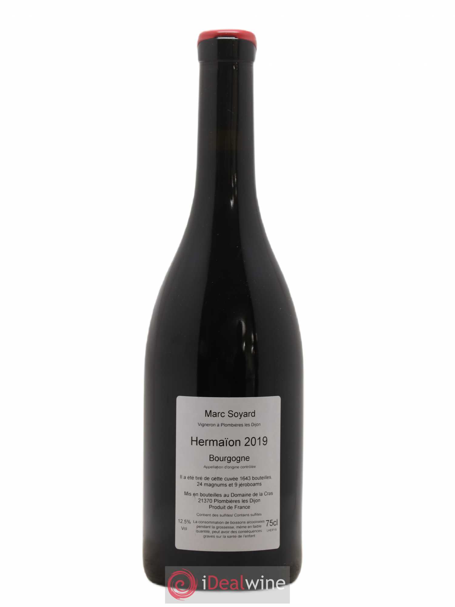 Bourgogne Hermaion Domaine de la Cras - Marc Soyard 2019 - Lot de 1 bouteille - 1