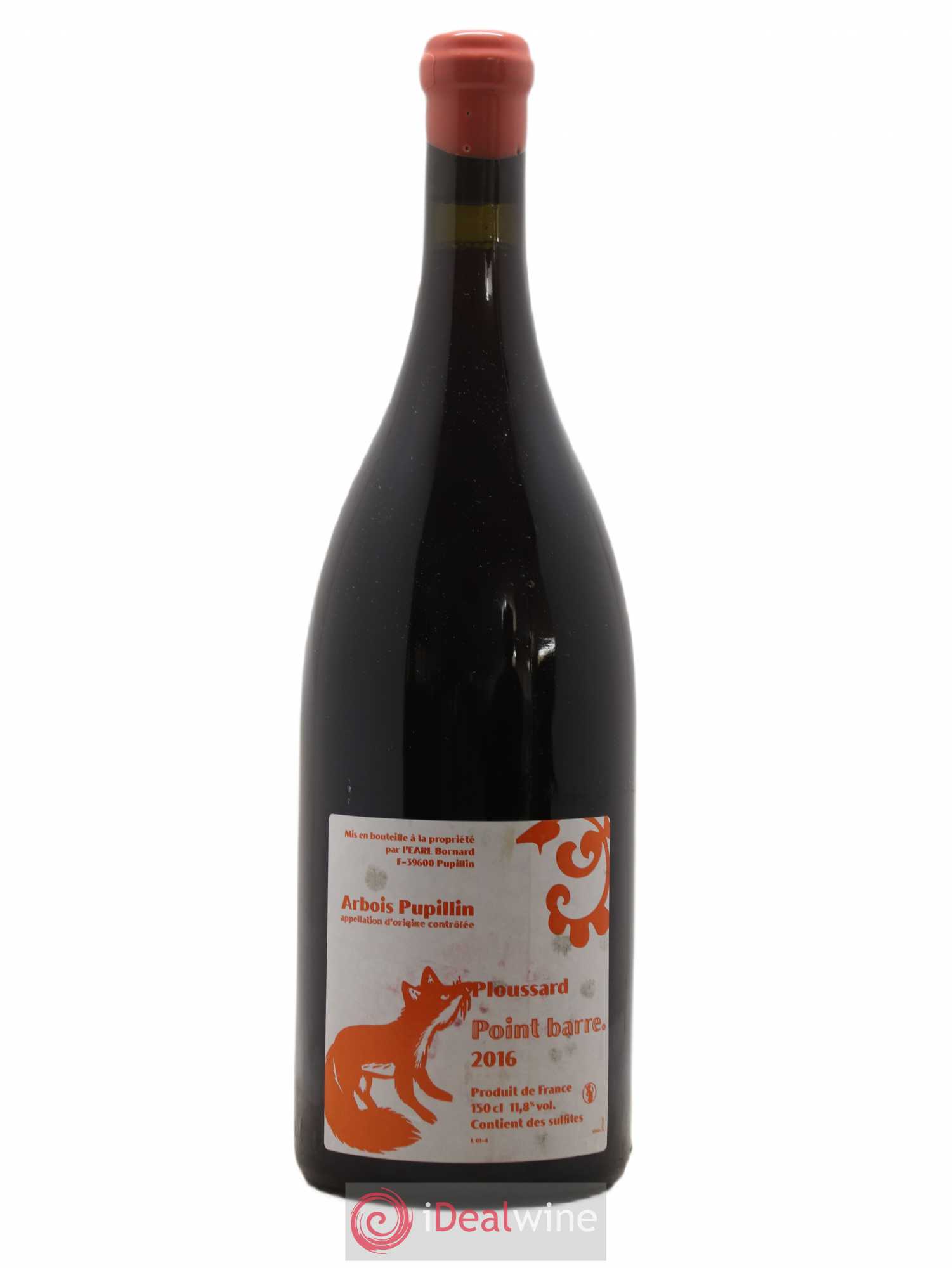 Arbois-Pupillin Ploussard Point Barre Bornard 2016 - Lot de 1 magnum - 0