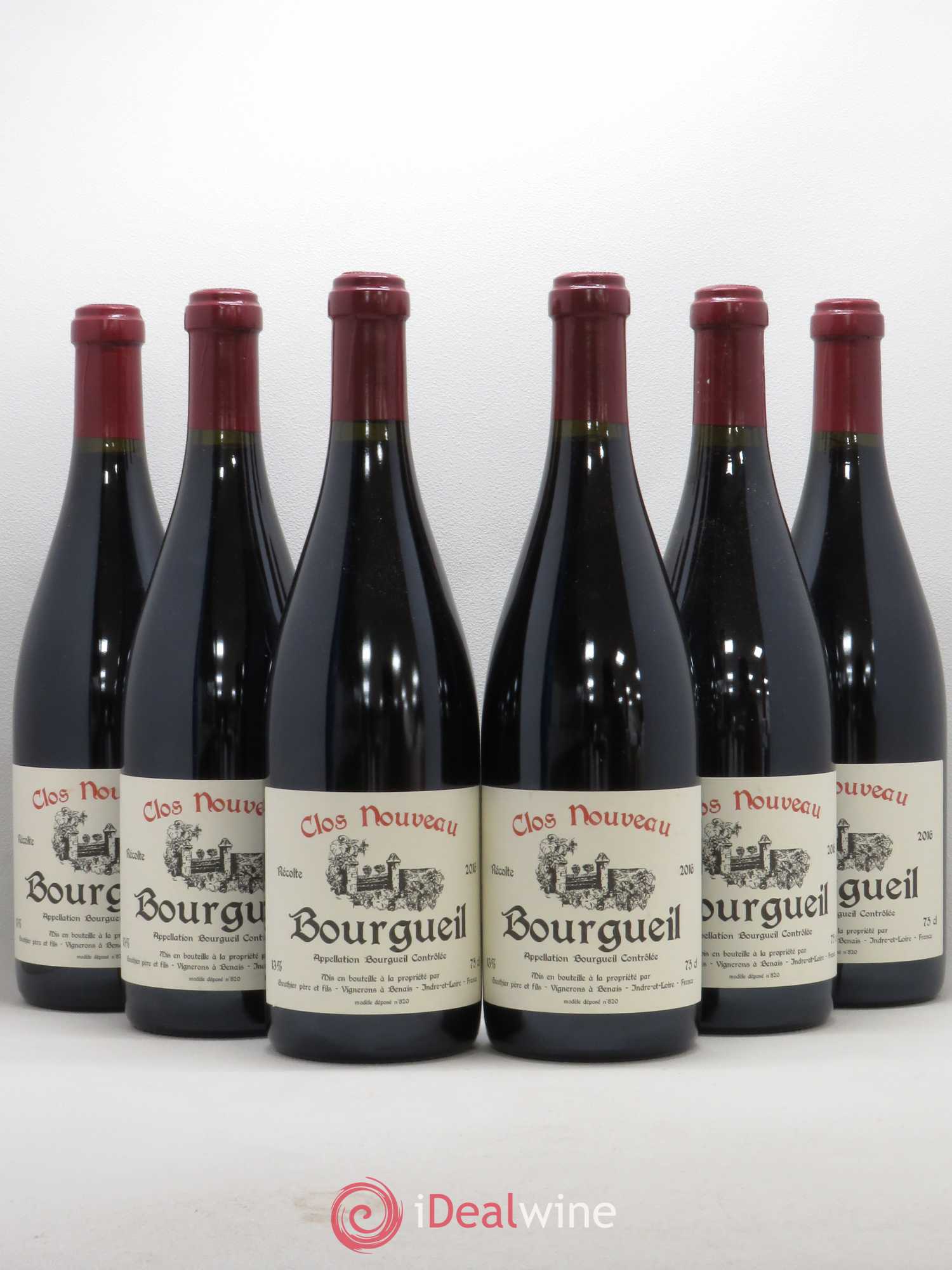 Bourgueil Clos Nouveau Domaine du Bel Air 2016 - Lot de 6 bouteilles - 0