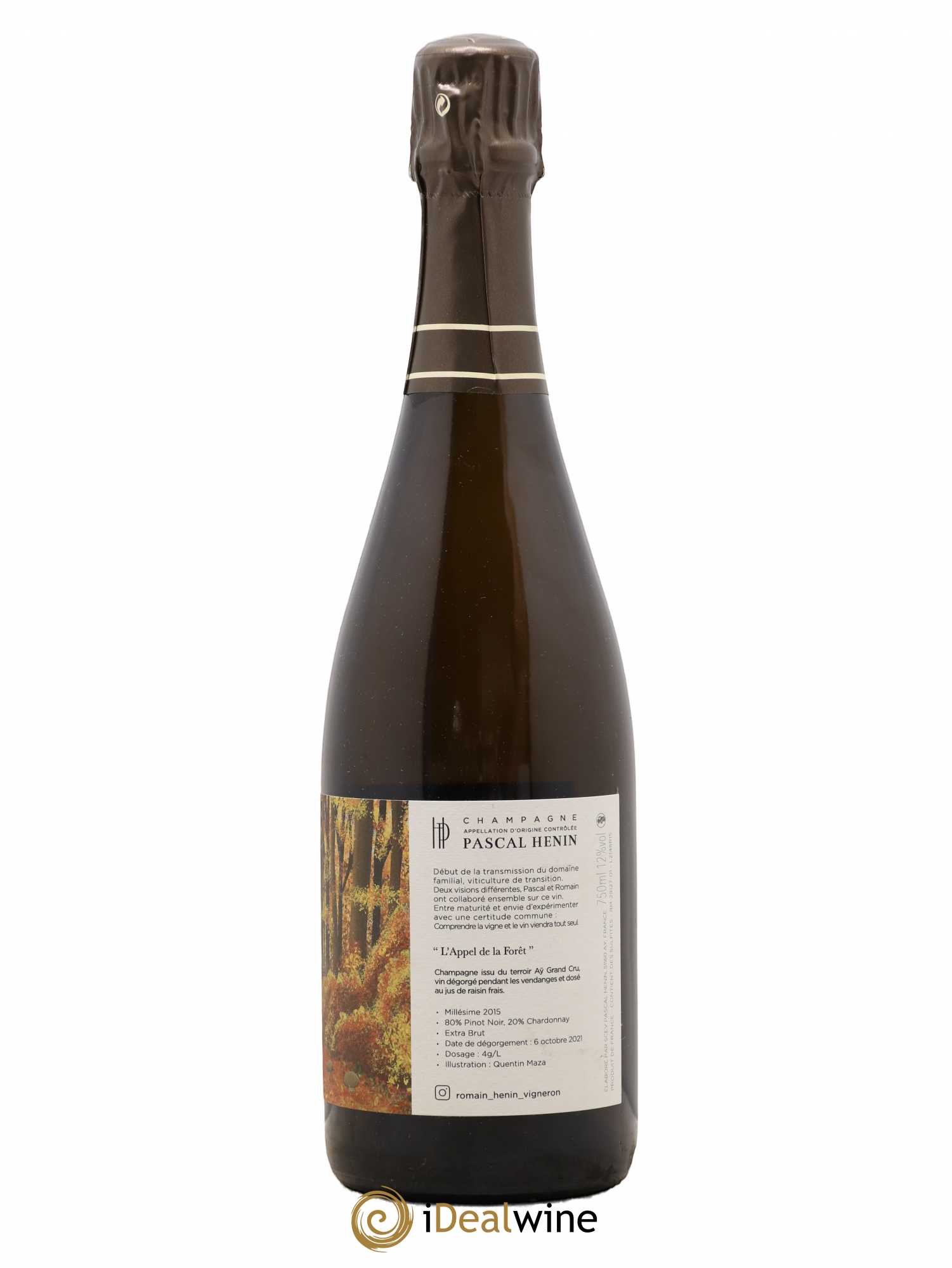 L'Appel de la Fôret Romain Henin 2015 - Lot de 1 bouteille - 1