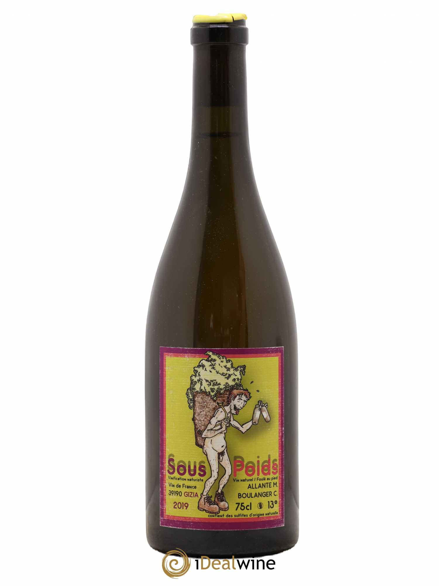 Vin de France Sous Poids Allante Boulanger 2019 - Lot de 1 bouteille - 0