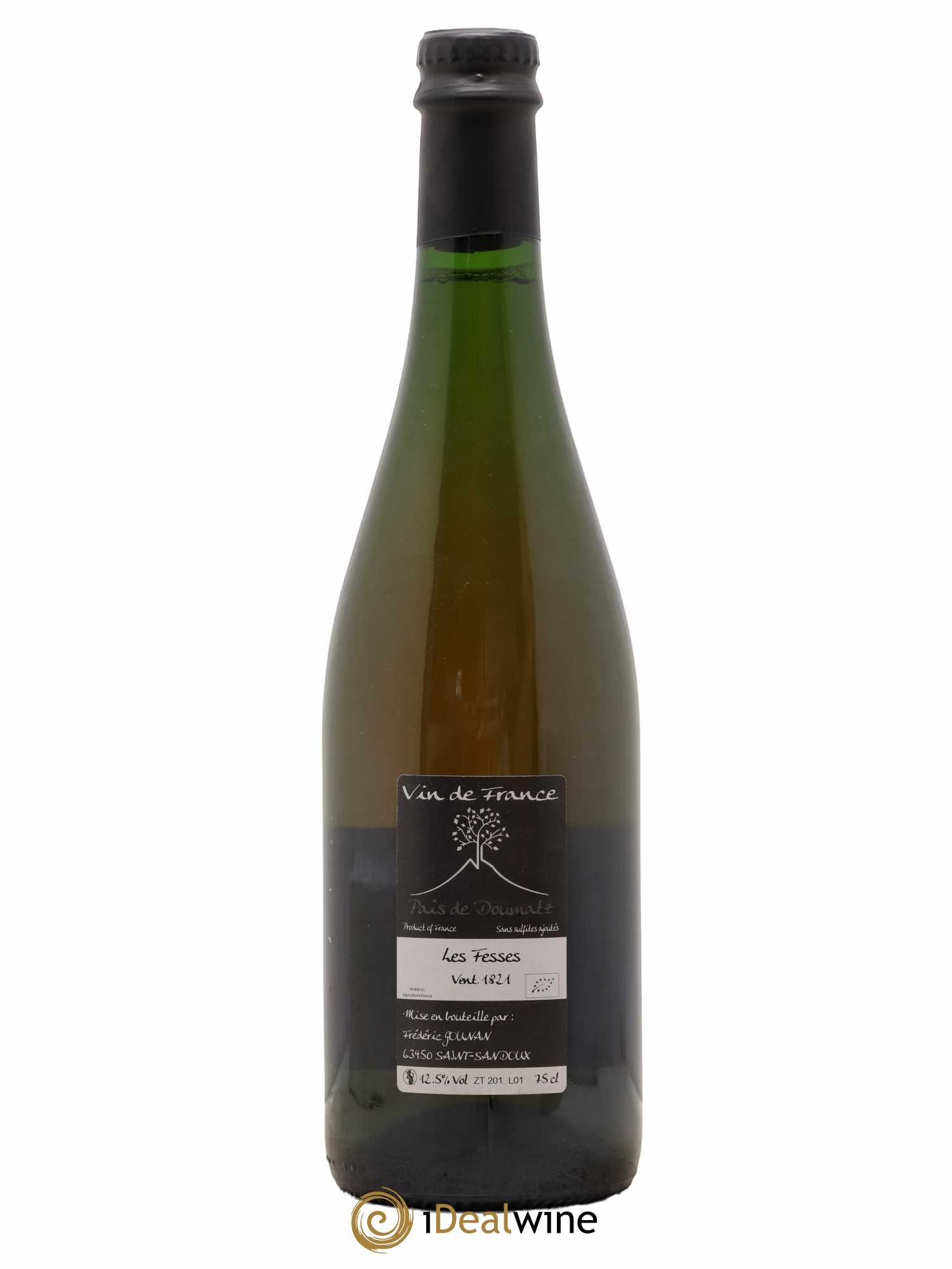 Vin de France Les Fesses Vignoble de l'Arbre Blanc 2018 - Lot de 1 bouteille - 1