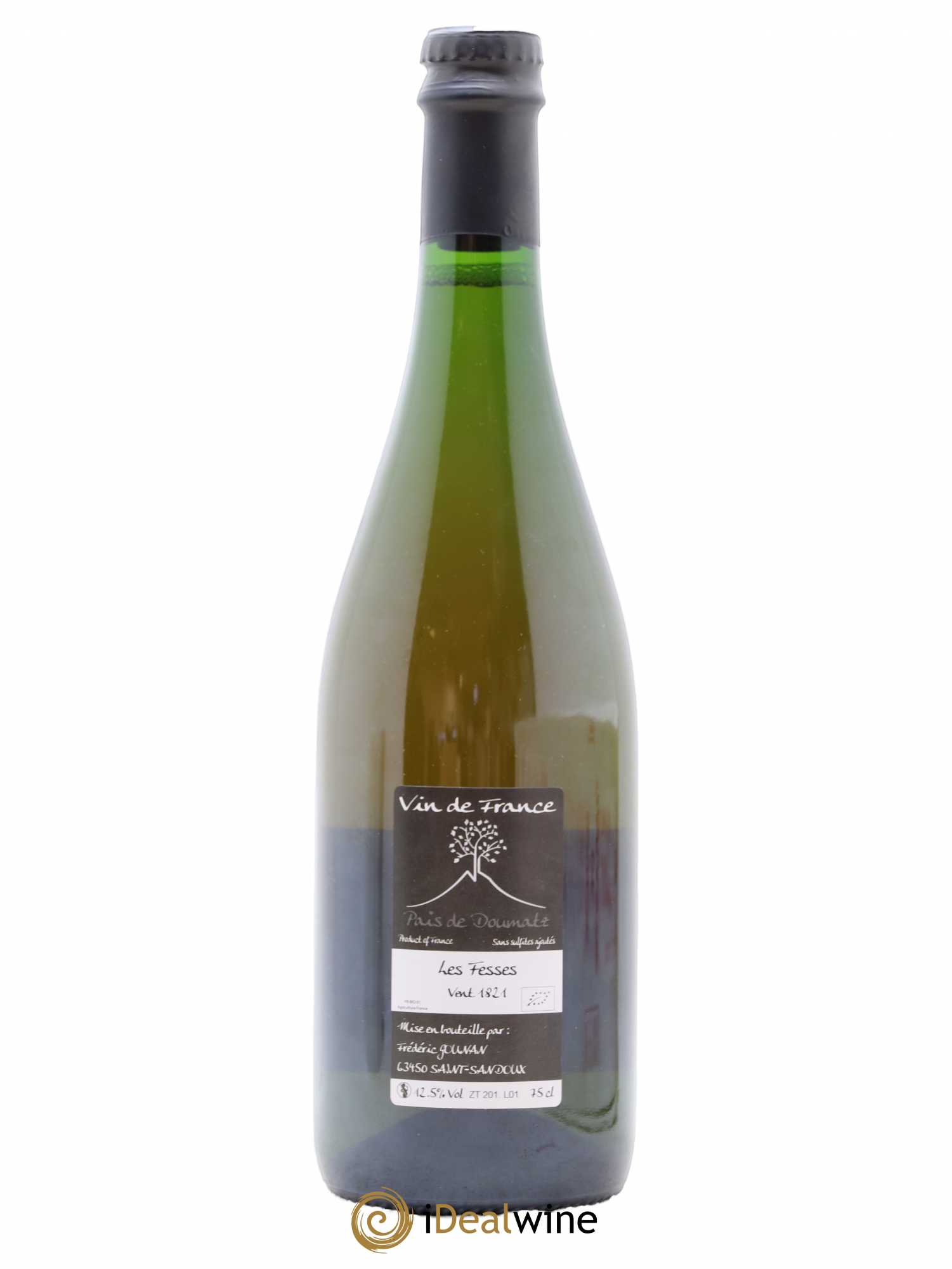 Vin de France Les Fesses Vignoble de l'Arbre Blanc 2018 - Lot de 1 bouteille - 1