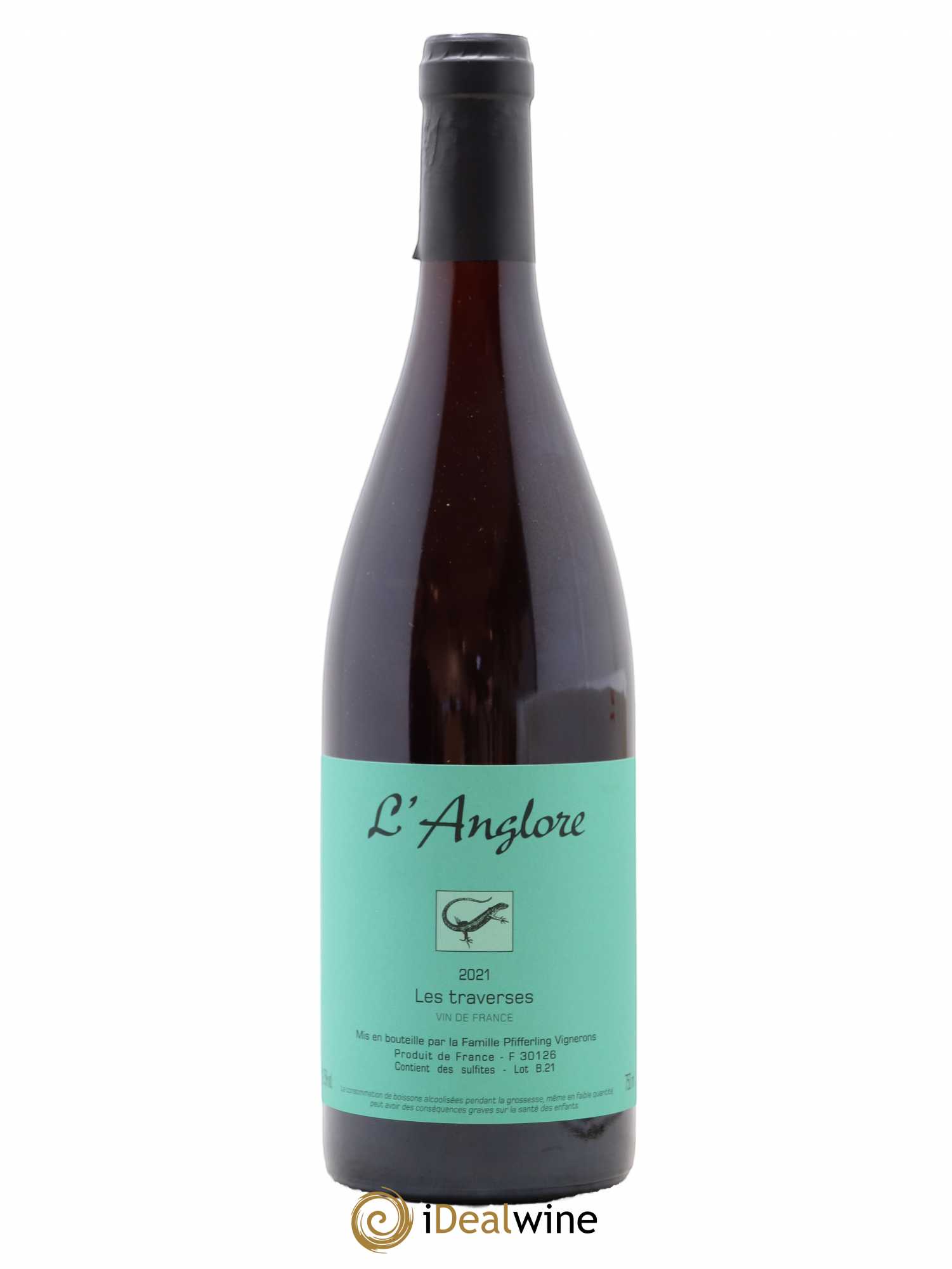 Vin de France Les Traverses L'Anglore 2021 - Lot de 1 bouteille - 0