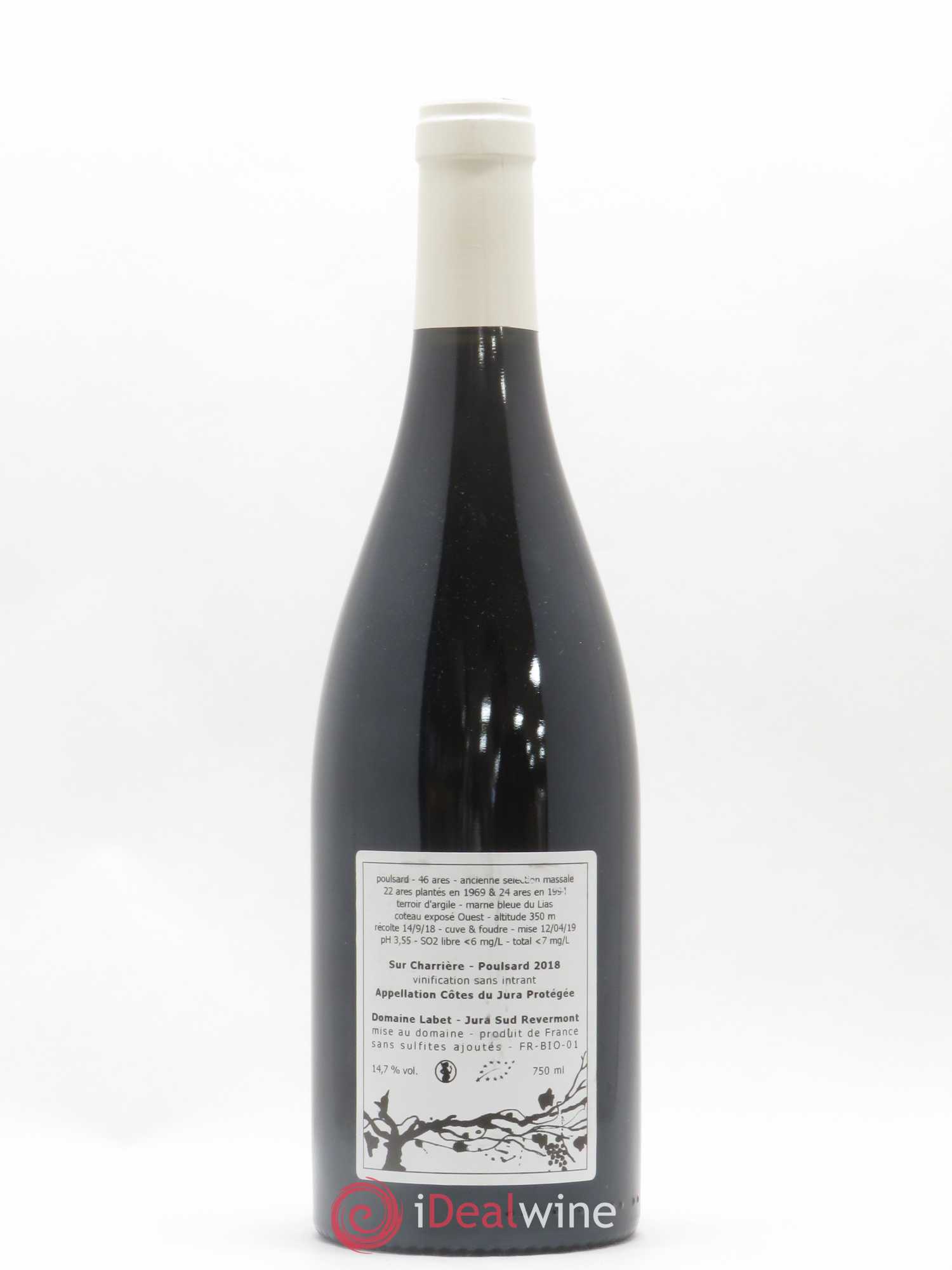 Côtes du Jura Poulsard Sur Charrière Romain - Julien - Charline Labet 2018 - Lot de 1 bouteille - 1
