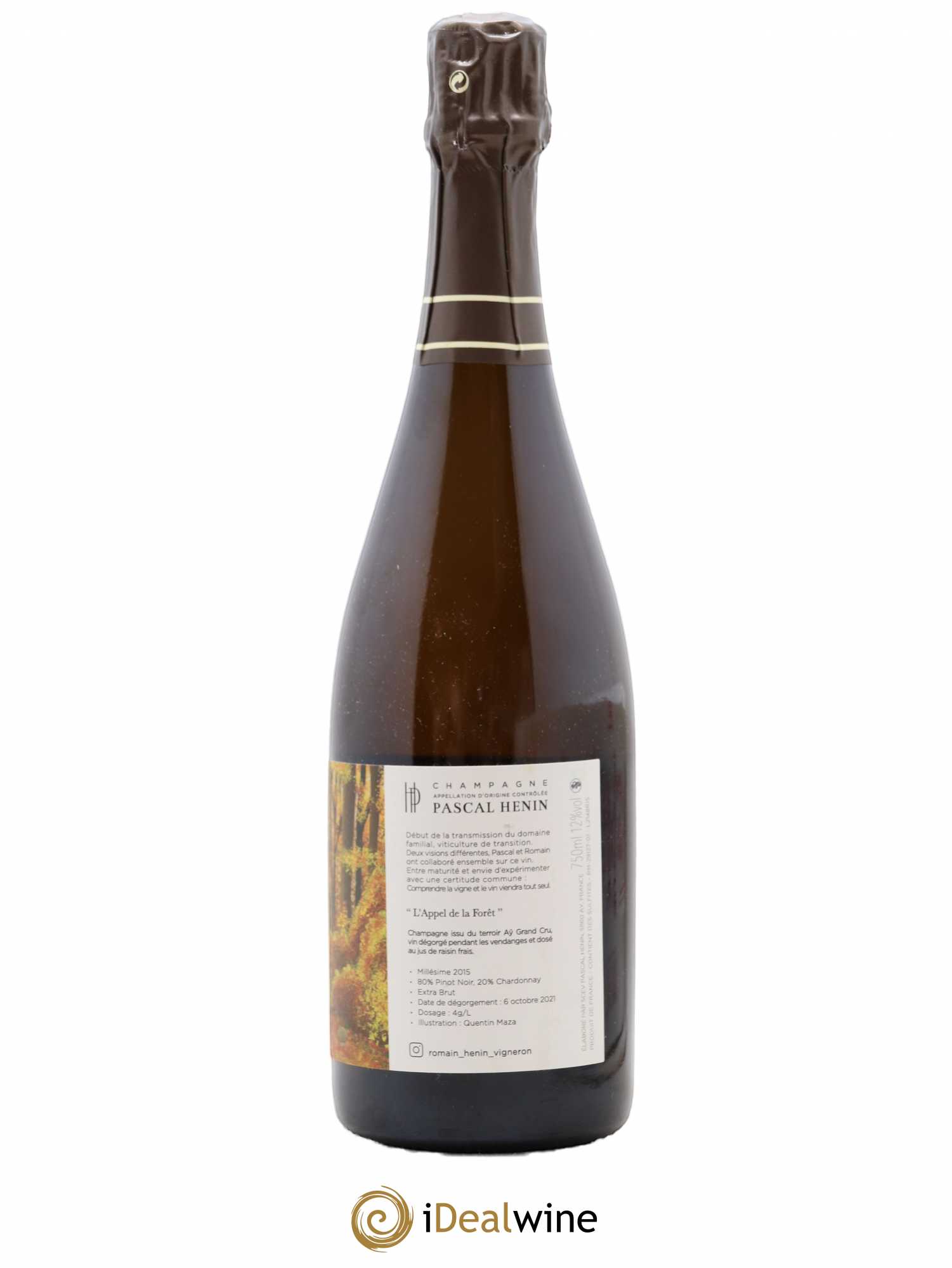 L'Appel de la Fôret Romain Henin 2015 - Lot de 1 bouteille - 1