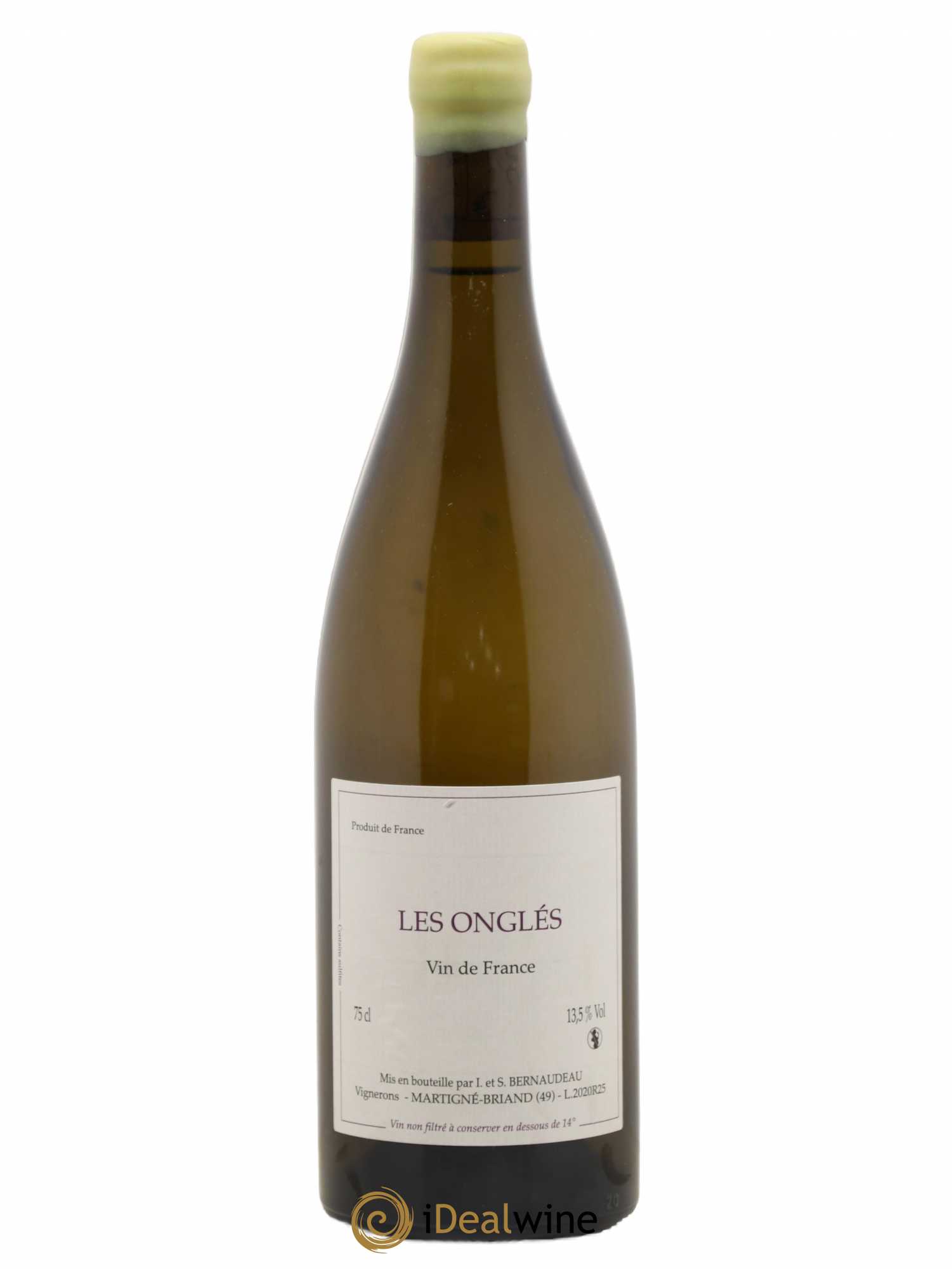 Vin de France Les Onglés Stéphane Bernaudeau 2020 - Lot de 1 bouteille - 0