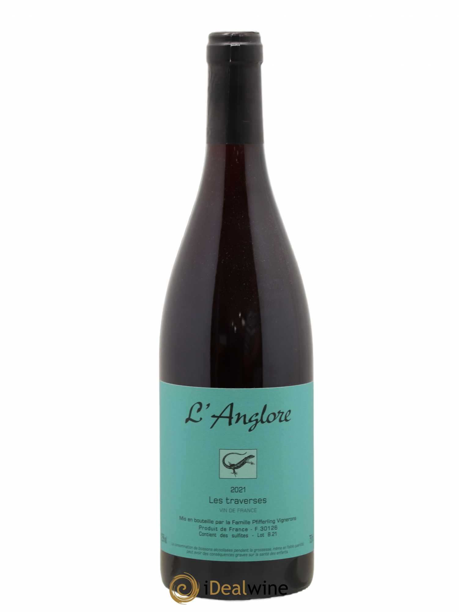Vin de France Les Traverses L'Anglore 2021 - Lot de 1 bouteille - 0