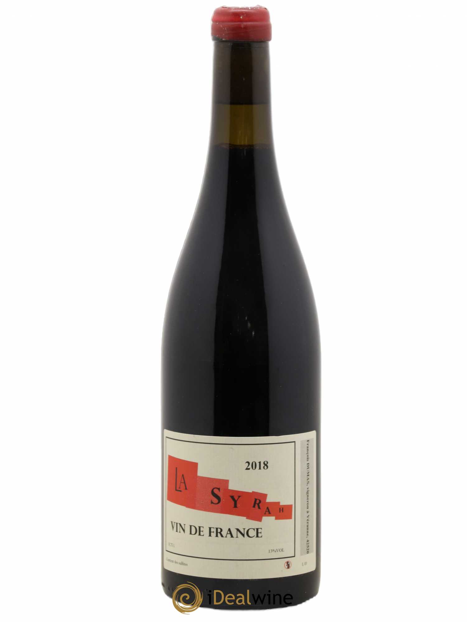 Vin de France La Syrah François Dumas 2018 - Lot de 1 bouteille - 0