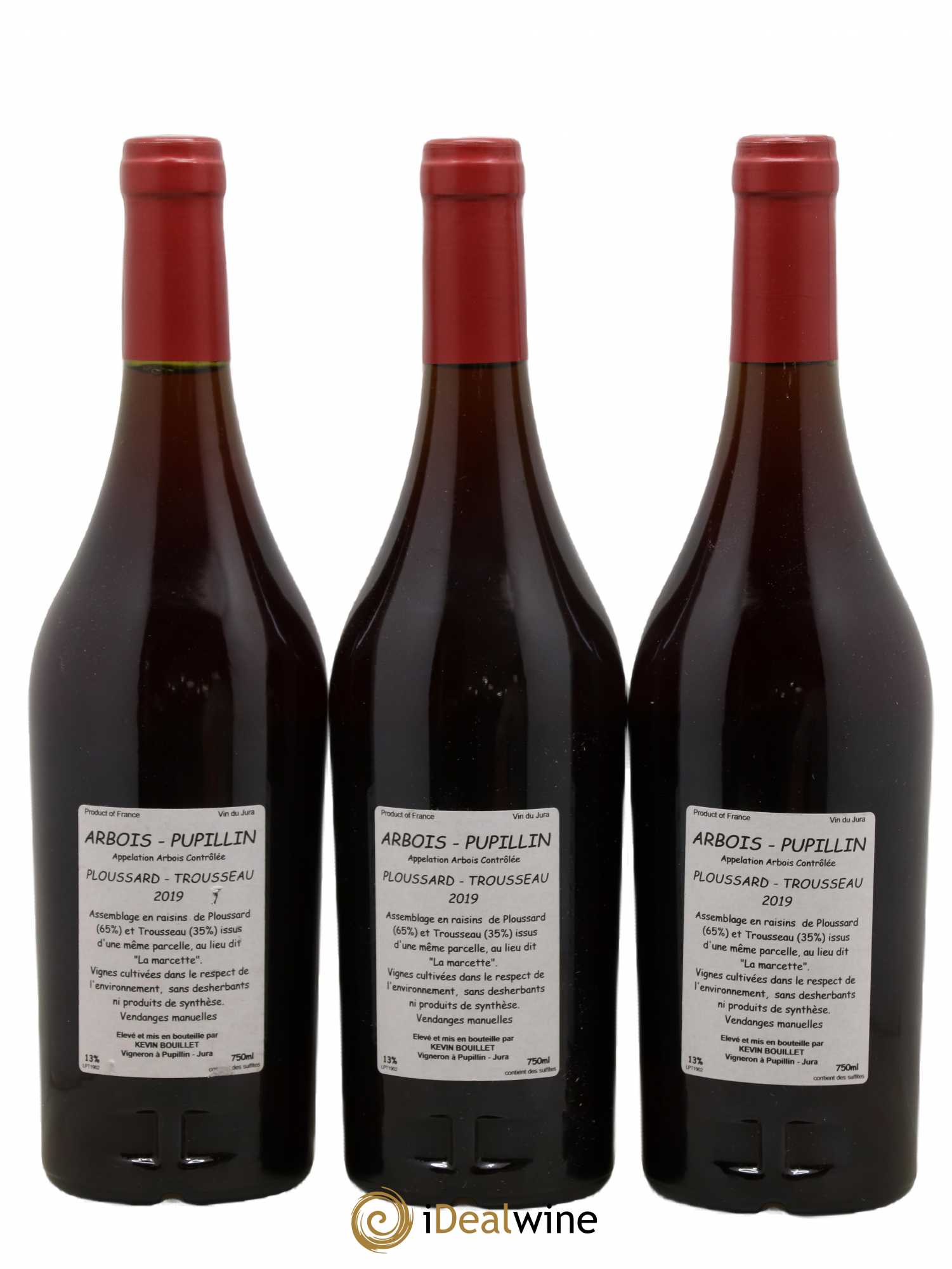 Arbois Pupillin Pepin Kevin Bouillet 2019 - Posten von 3 Flaschen - 1