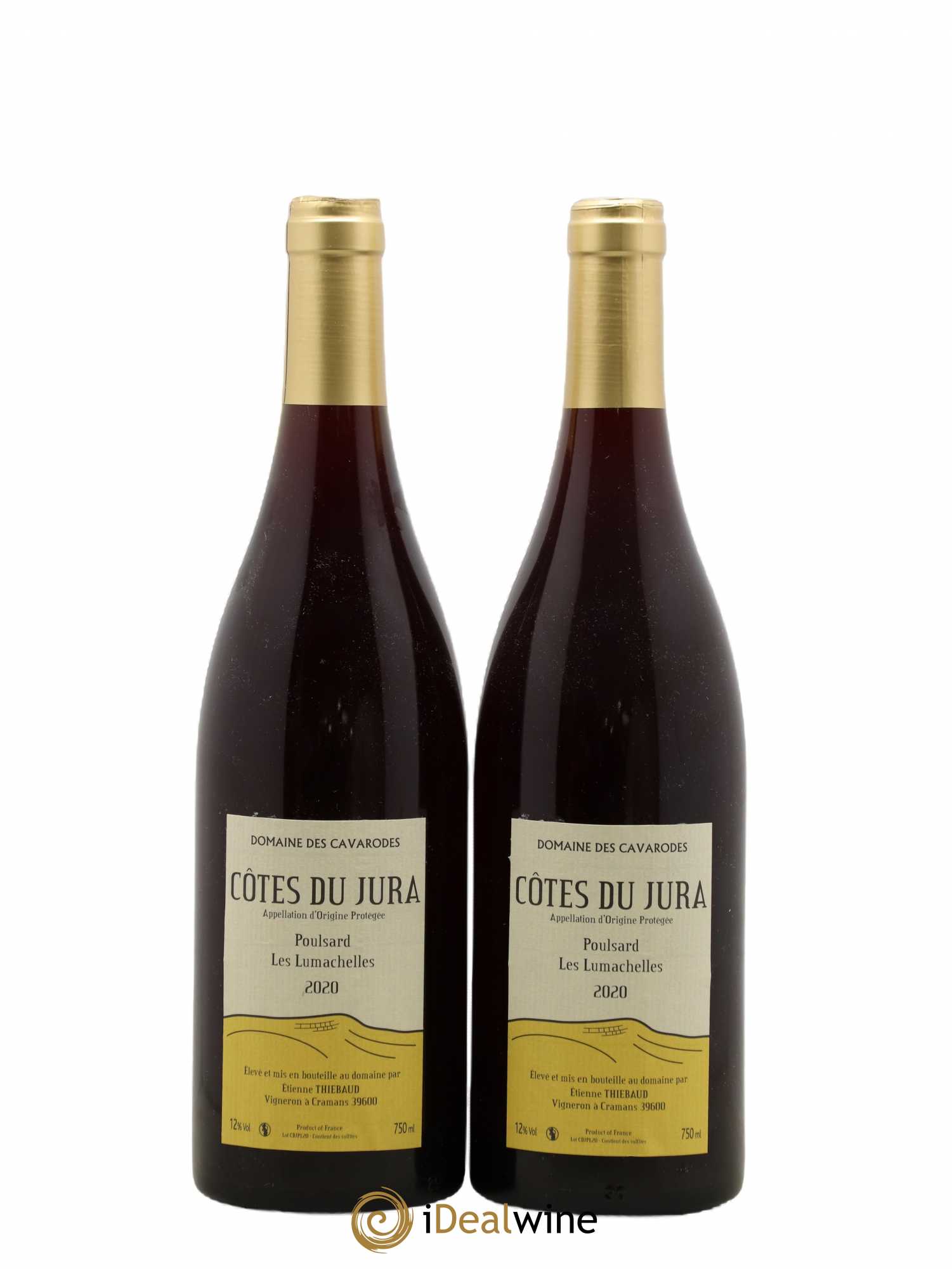 Côtes du Jura Poulsard Les Lumachelles Cavarodes (Domaine des) - Etienne Thiébaud 2020 - Lot de 2 bouteilles - 0