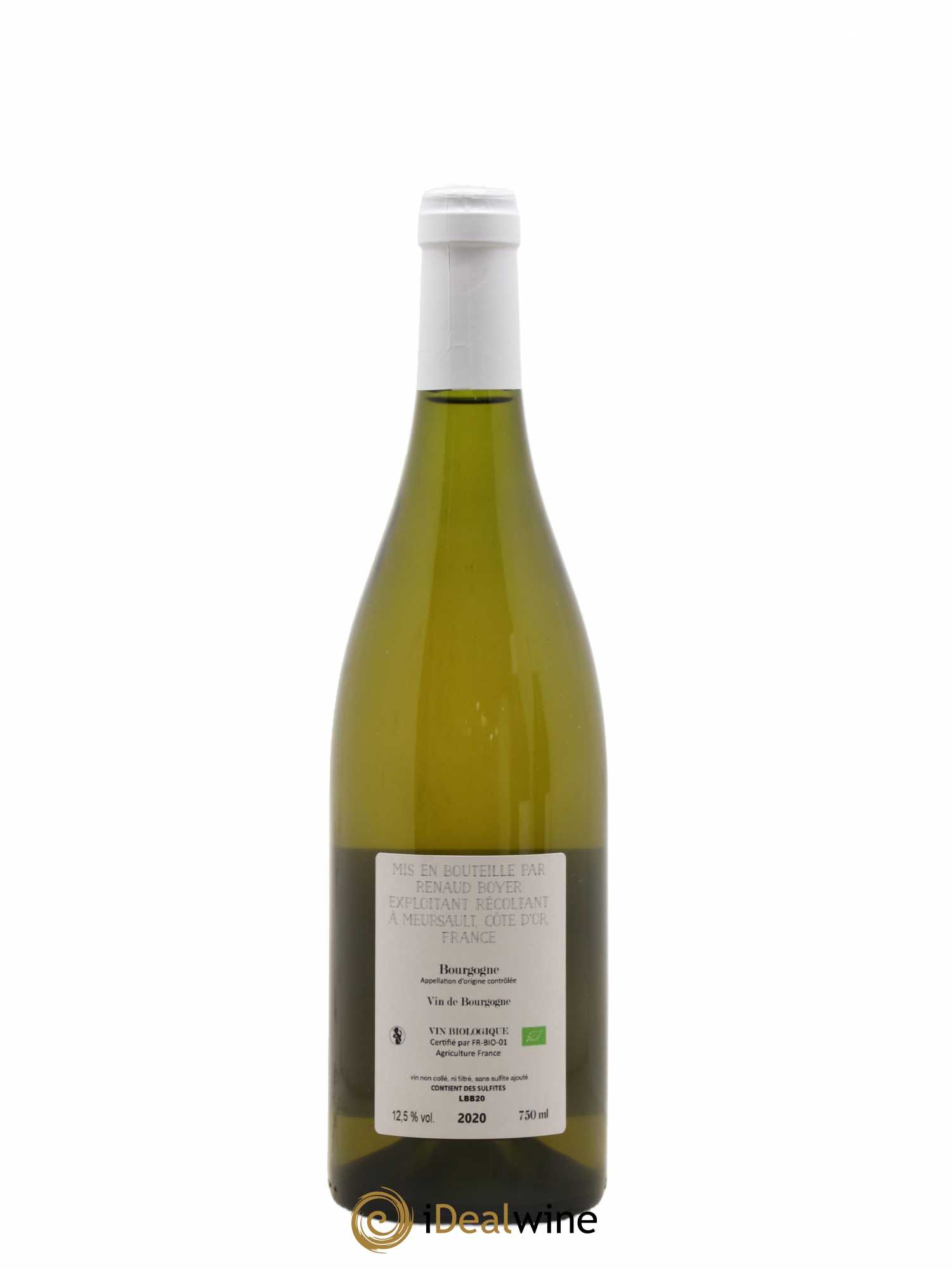 Bourgogne Les Riaux Renaud Boyer 2020 - Lot de 1 bouteille - 1