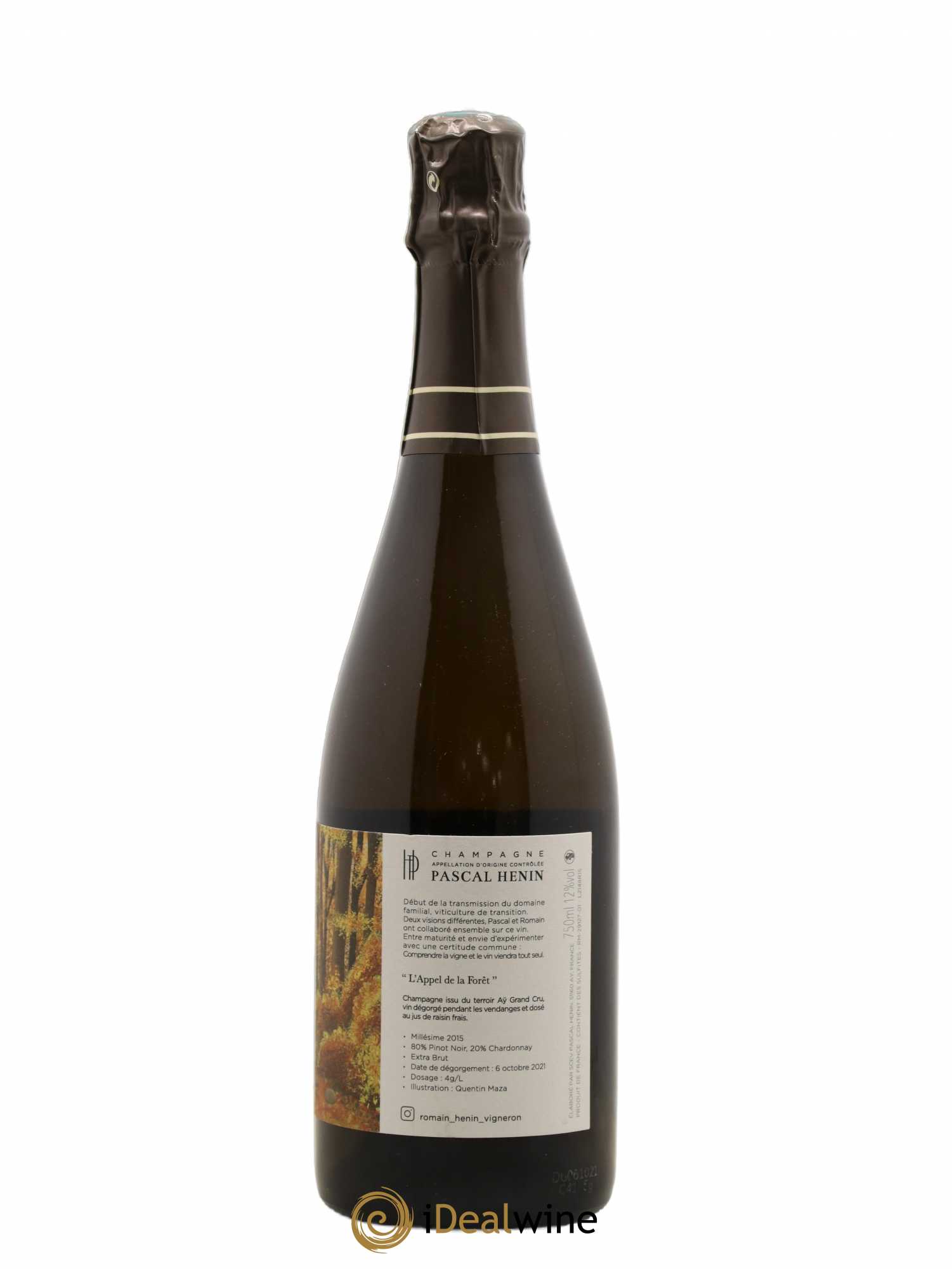 L'Appel de la Fôret Romain Henin 2015 - Lot de 1 bouteille - 1