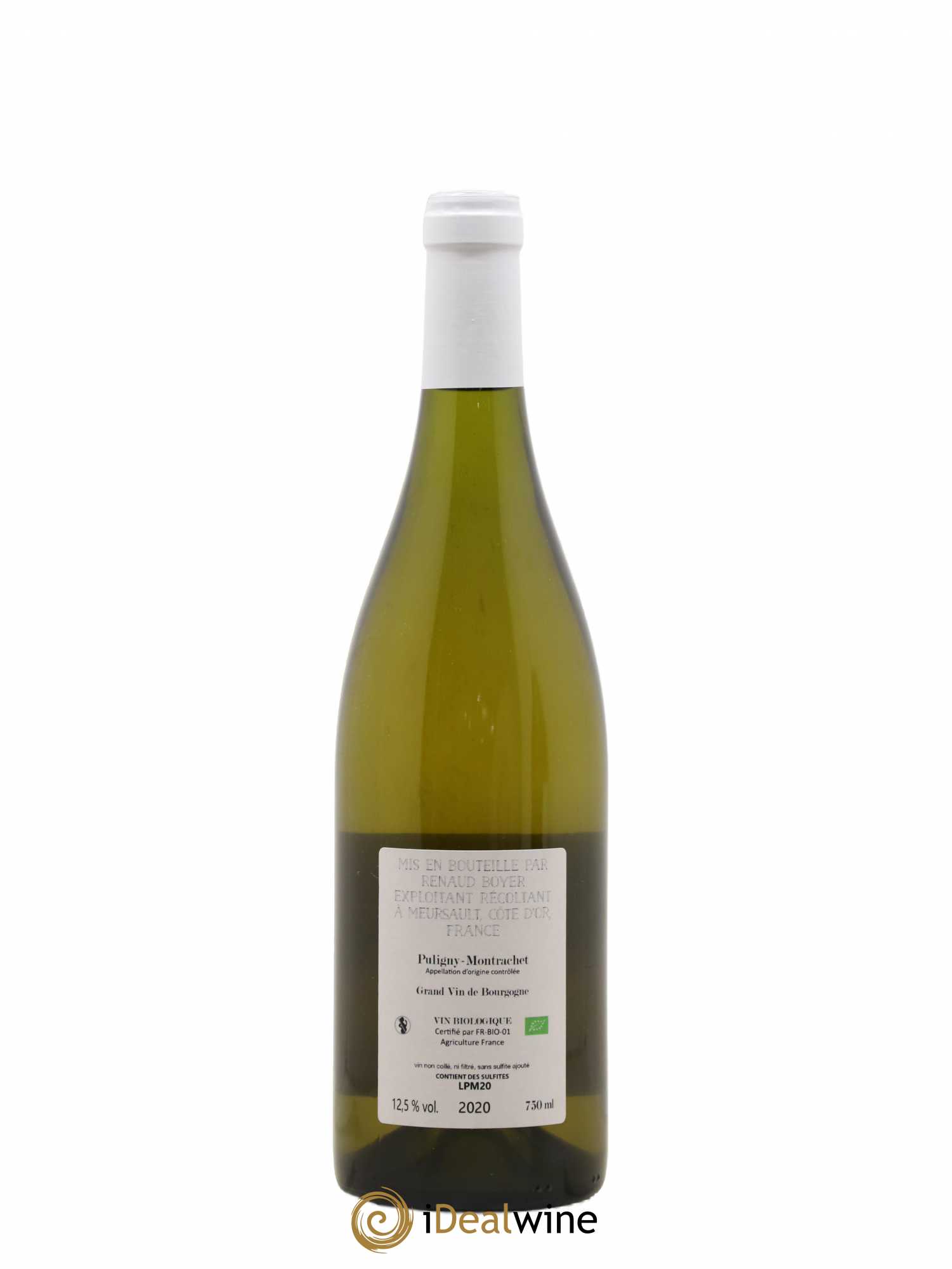 Puligny-Montrachet Les Reuchaux Renaud Boyer 2020 - Lot de 1 bouteille - 1