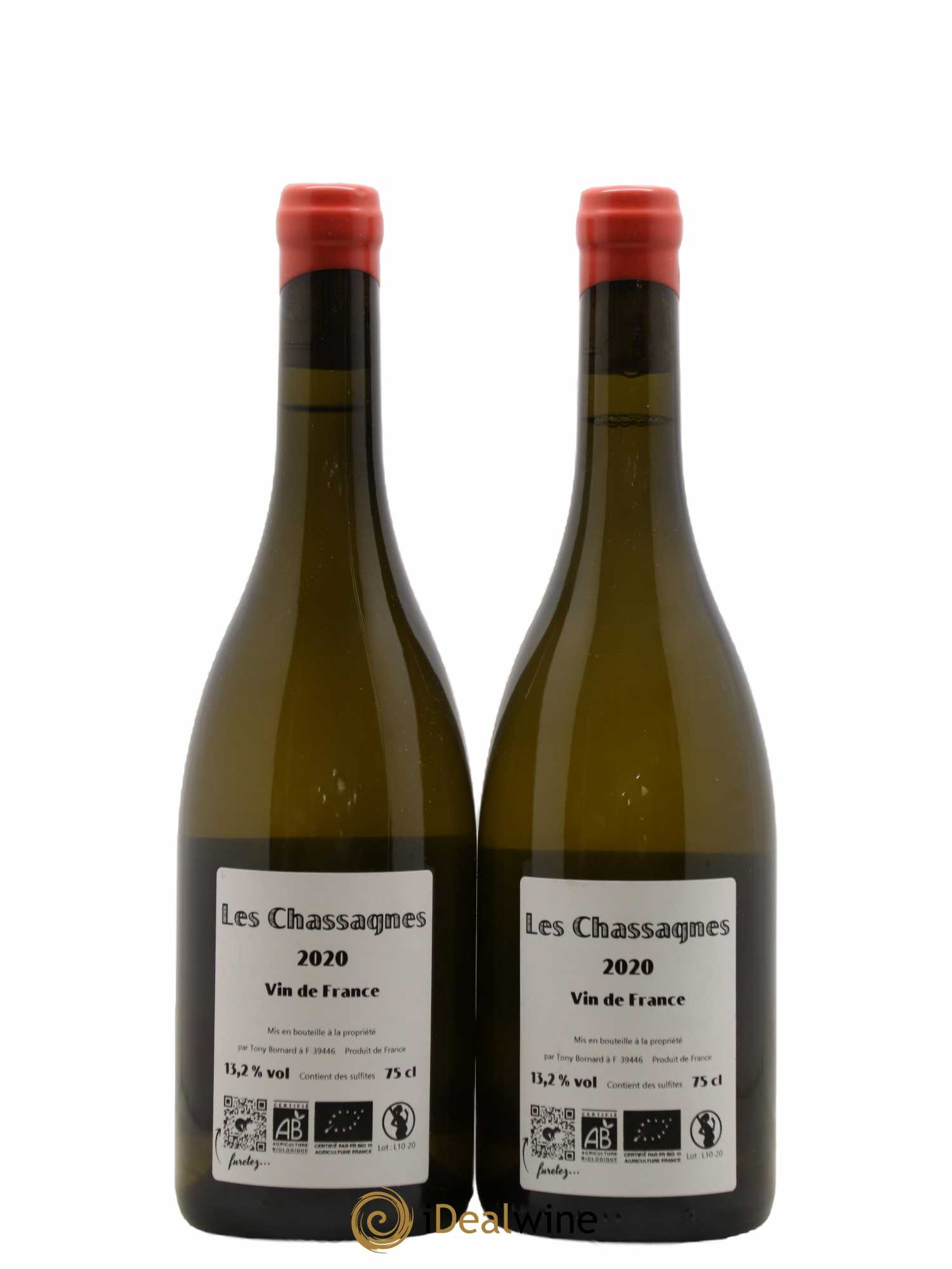 Côtes du Jura Les Chassagnes Savagnin Ouillé Bornard 2020 - Lot de 2 bouteilles - 1