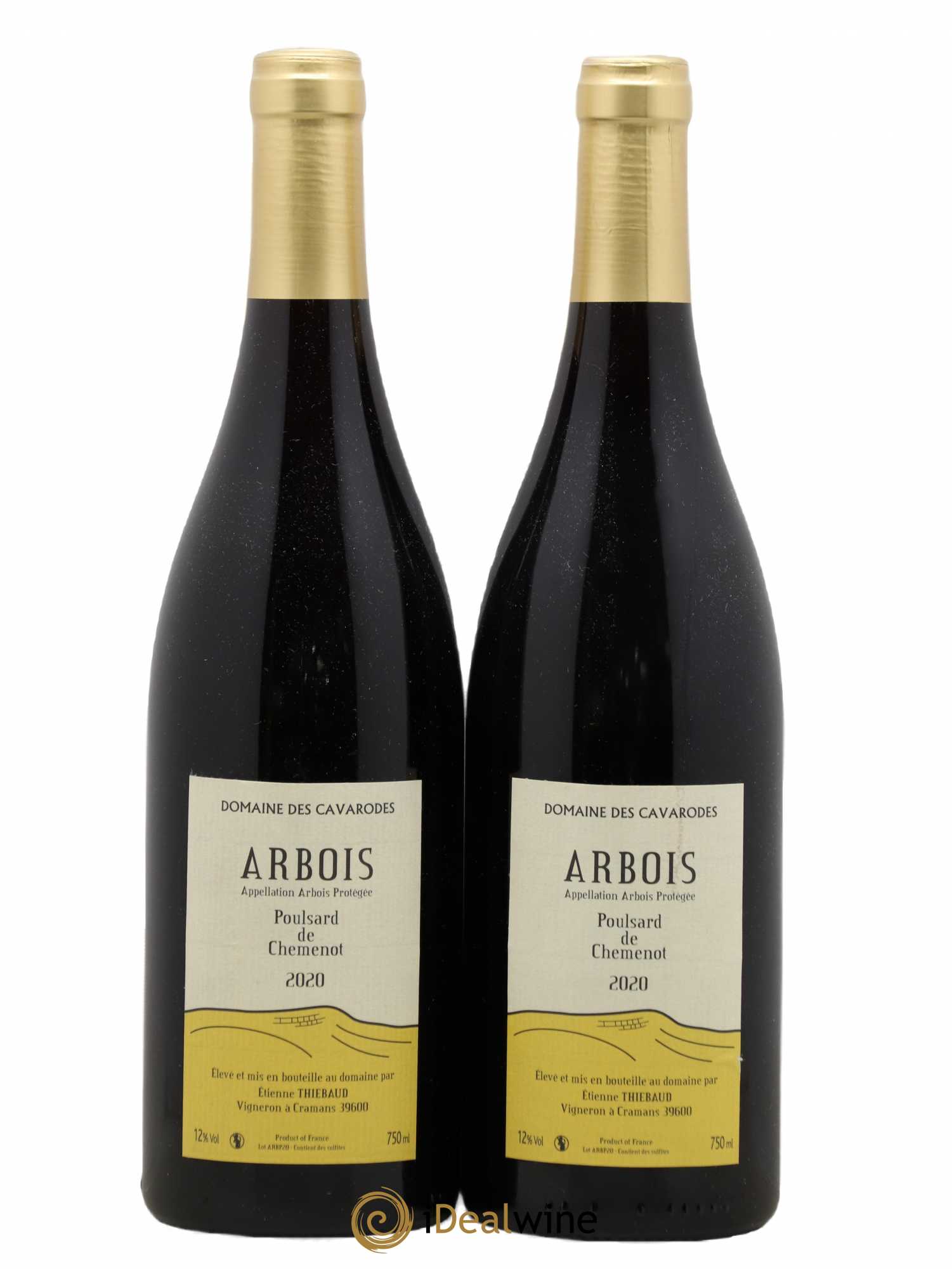 Arbois Poulsard de Chemenot Cavarodes (Domaine des) - Etienne Thiébaud 2020 - Lot de 2 bouteilles - 0