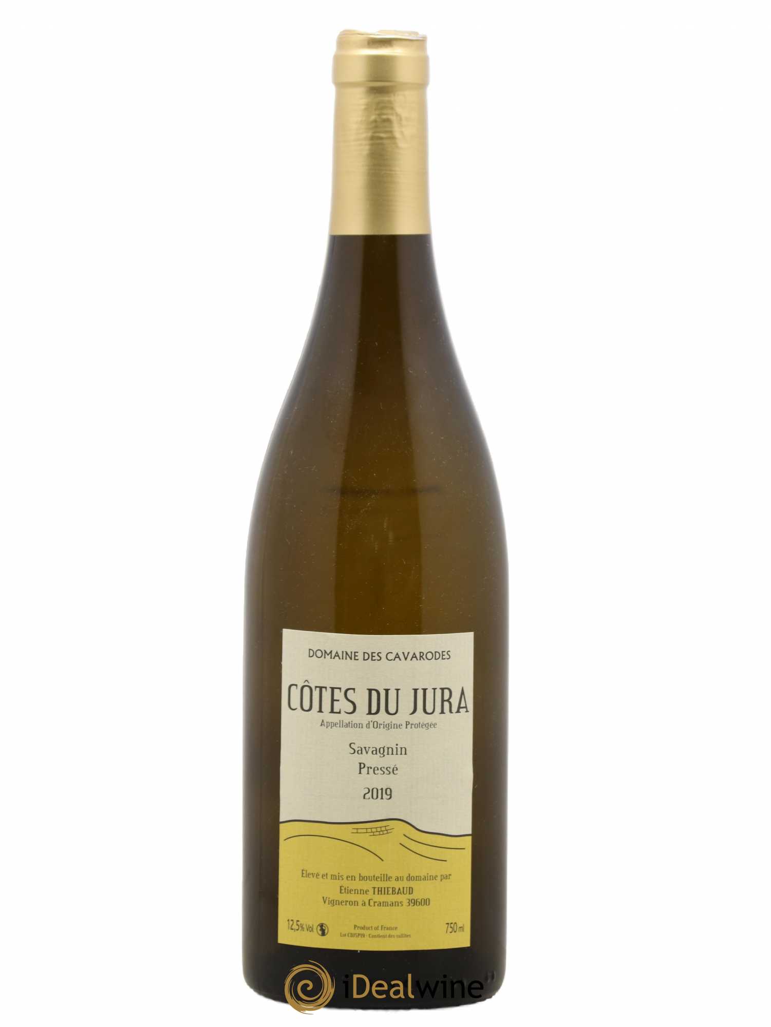Côtes du Jura Savagnin pressé Cavarodes (Domaine des) - Etienne Thiébaud 2019 - Lot de 1 bouteille - 0