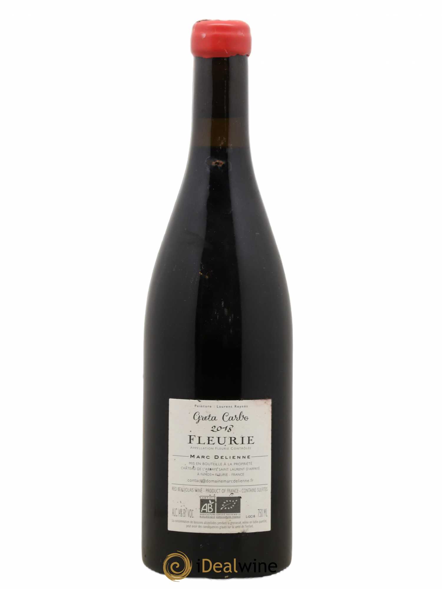 Fleurie Greta Carbo Marc Delienne 2018 - Lot de 1 bouteille - 1
