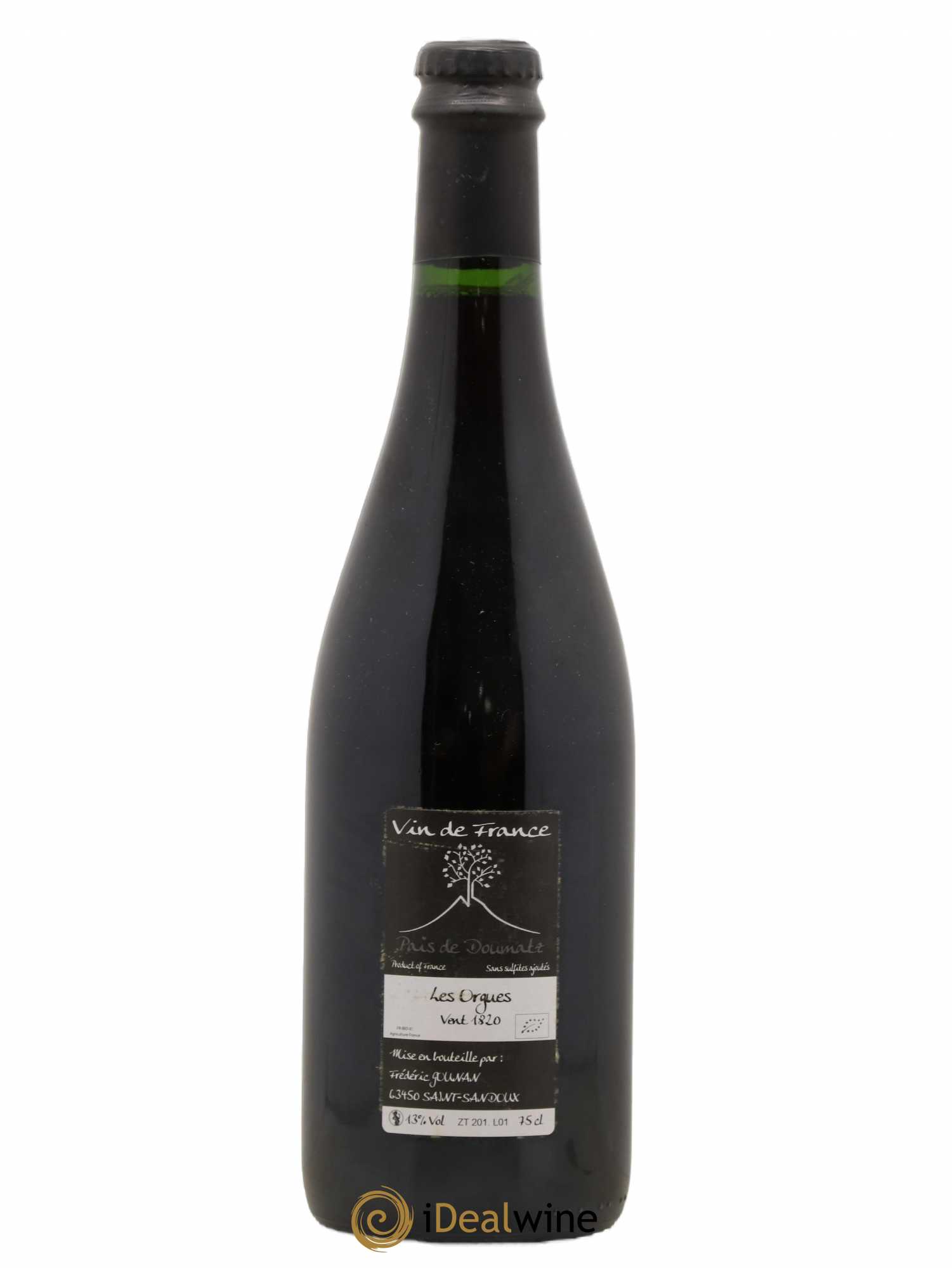 Vin de France Les Orgues Vignoble de l'Arbre Blanc 2018 - Lot de 1 bouteille - 1