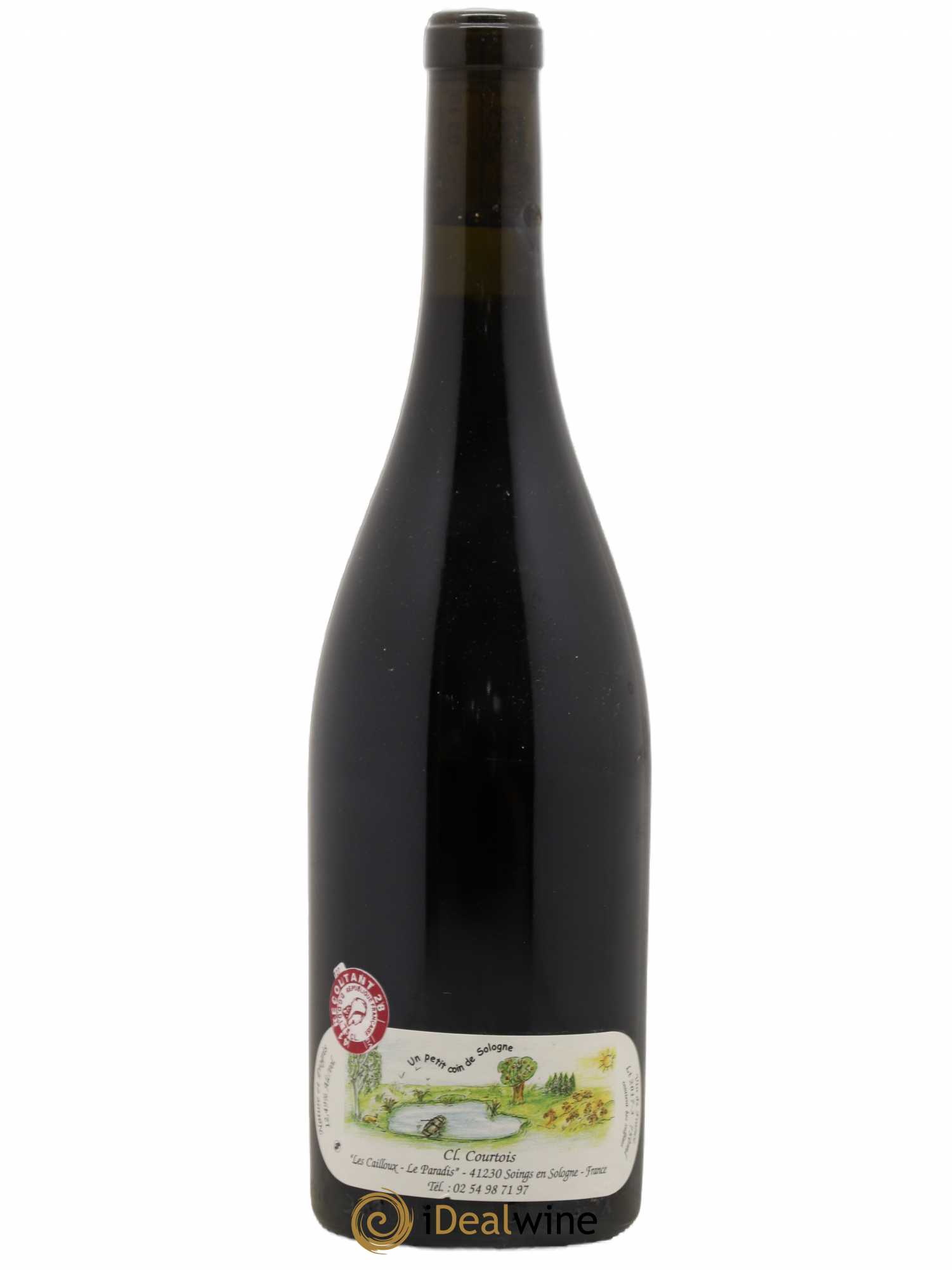 Vin de France Racines Les Cailloux du Paradis - Claude Courtois 2017 - Lot de 1 bouteille - 1
