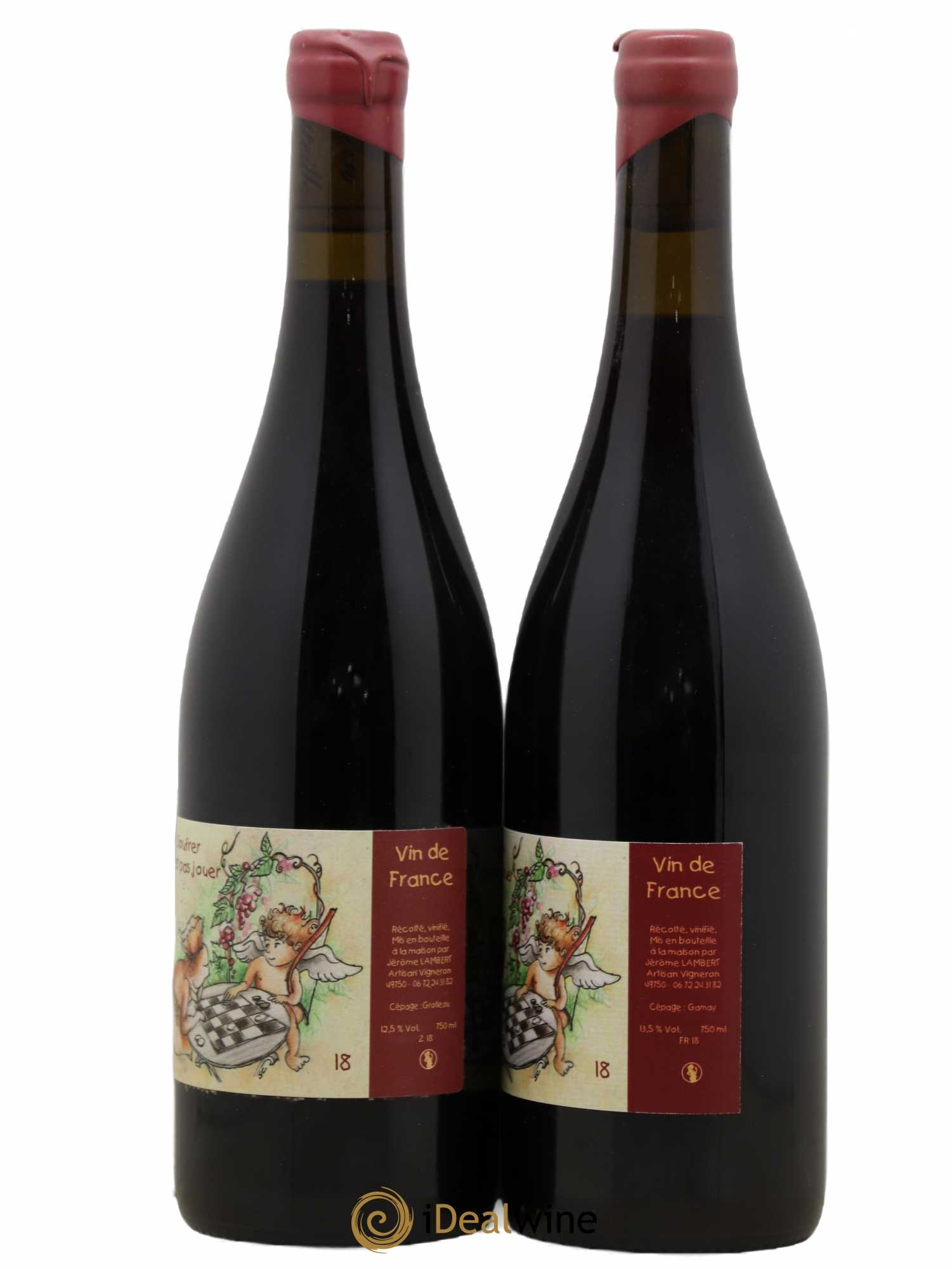 Anjou Soufrer n'est pas jouer Lambert 2018 - Posten von 2 Flaschen - 1