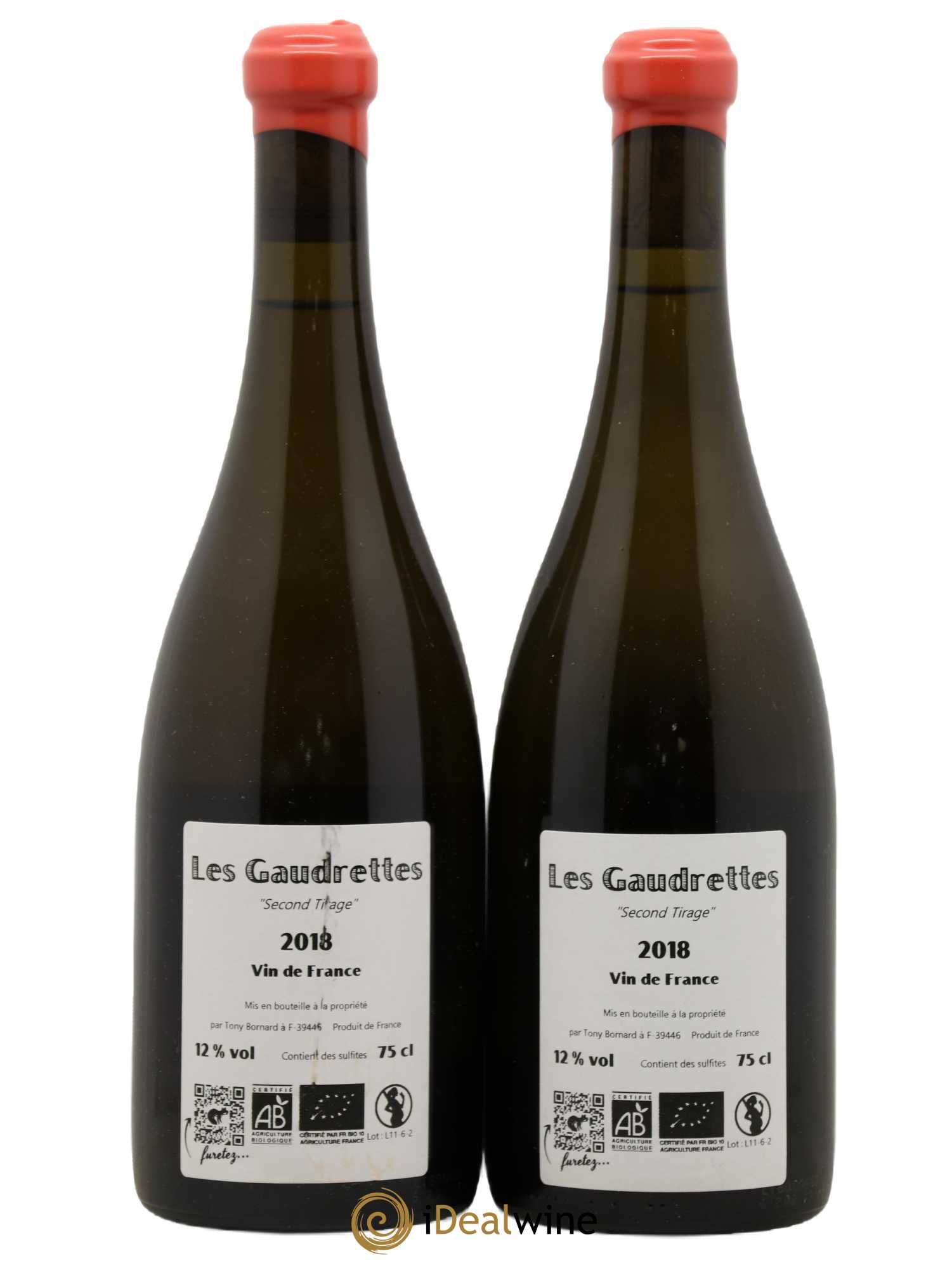 Côtes du Jura Les Gaudrettes Bornard 2018 - Lot de 2 bouteilles - 1