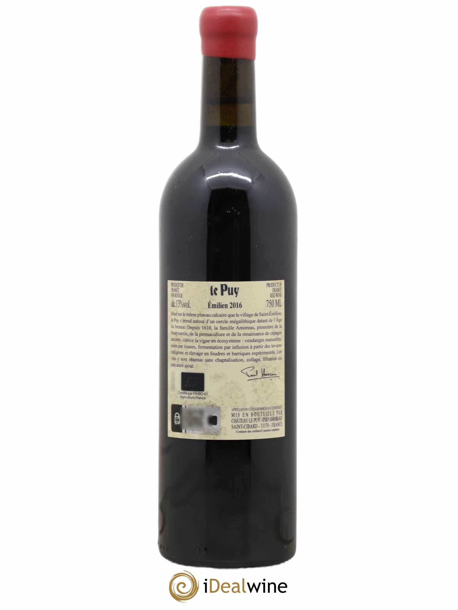 Château Le Puy 2016 - Lot de 1 bouteille - 0