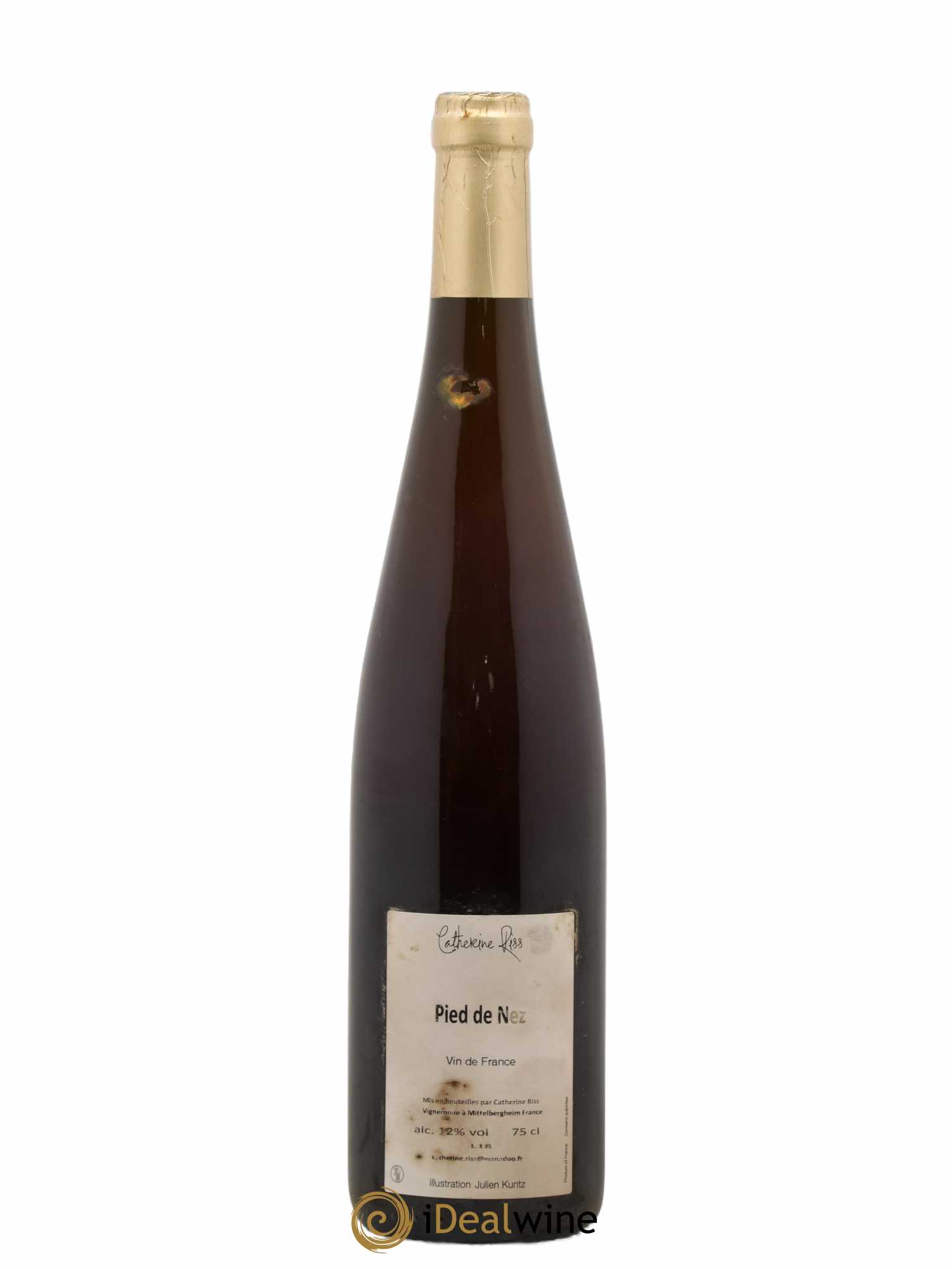 Vin de France Alsace Pied de Nez Catehrine Riss 2018 - Lot de 1 bouteille - 1