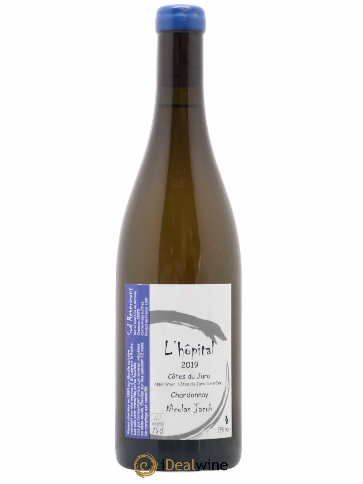 Côtes du Jura Chardonnay L'Hôpital Nicolas Jacob 2019 - Lot de 1 bouteille - 0