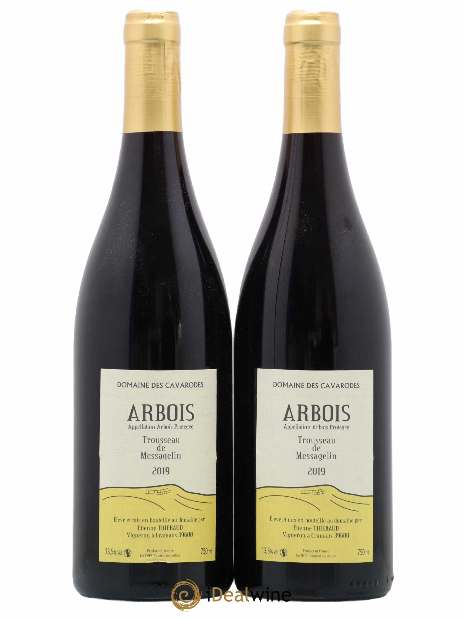 Arbois Trousseau de Messagelin Cavarodes (Domaine des) - Etienne Thiébaud 2019 - Lot de 2 bouteilles - 0