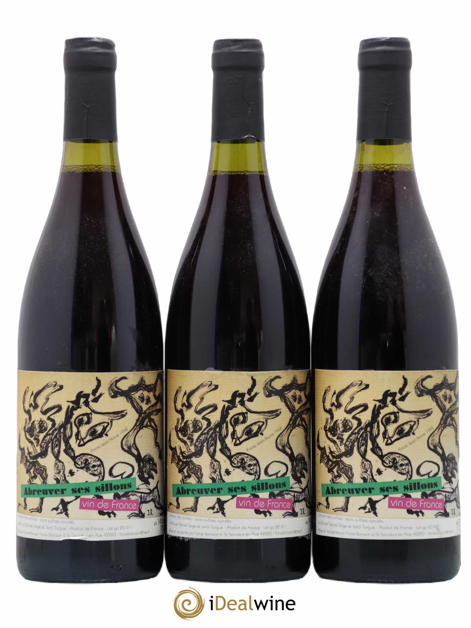 Vin de France Abreuver ses sillons Daniel Sage 2018 - Lot de 3 bouteilles - 0