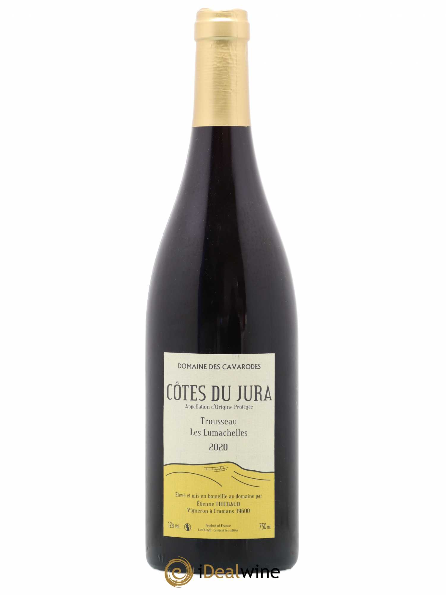 Côtes du Jura Trousseau Les Lumachelles Cavarodes (Domaine des) - Etienne Thiébaud 2020 - Lot de 1 bouteille - 0