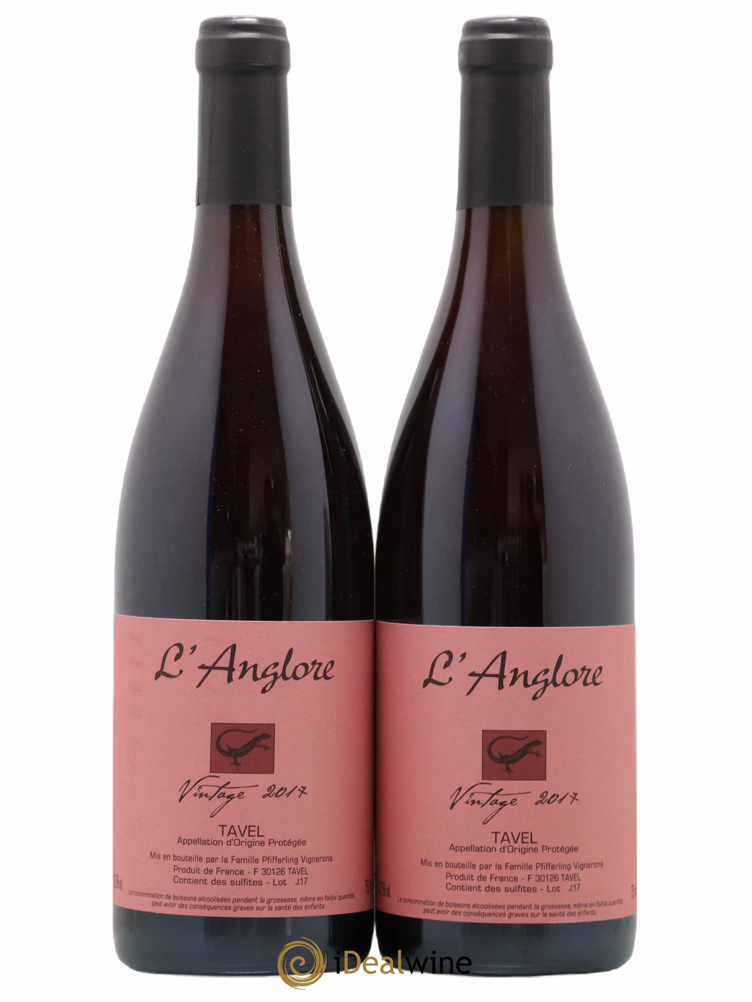 Tavel Vintage L'Anglore 2017 - Posten von 2 Flaschen - 0