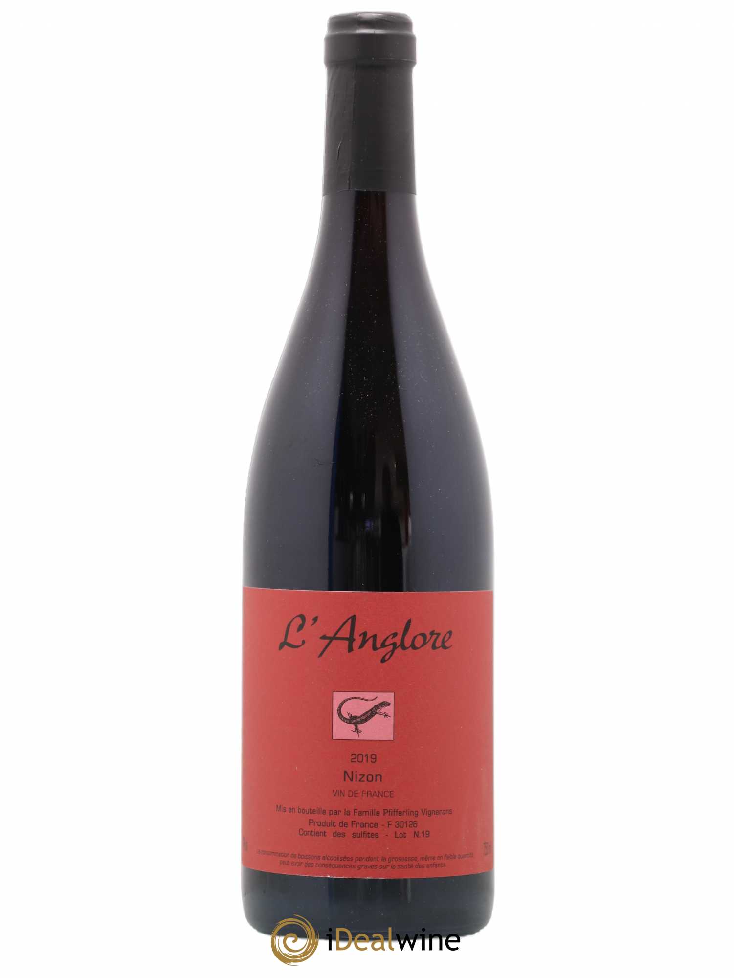 Vin de France Nizon L'Anglore 2019 - Lot de 1 bouteille - 0