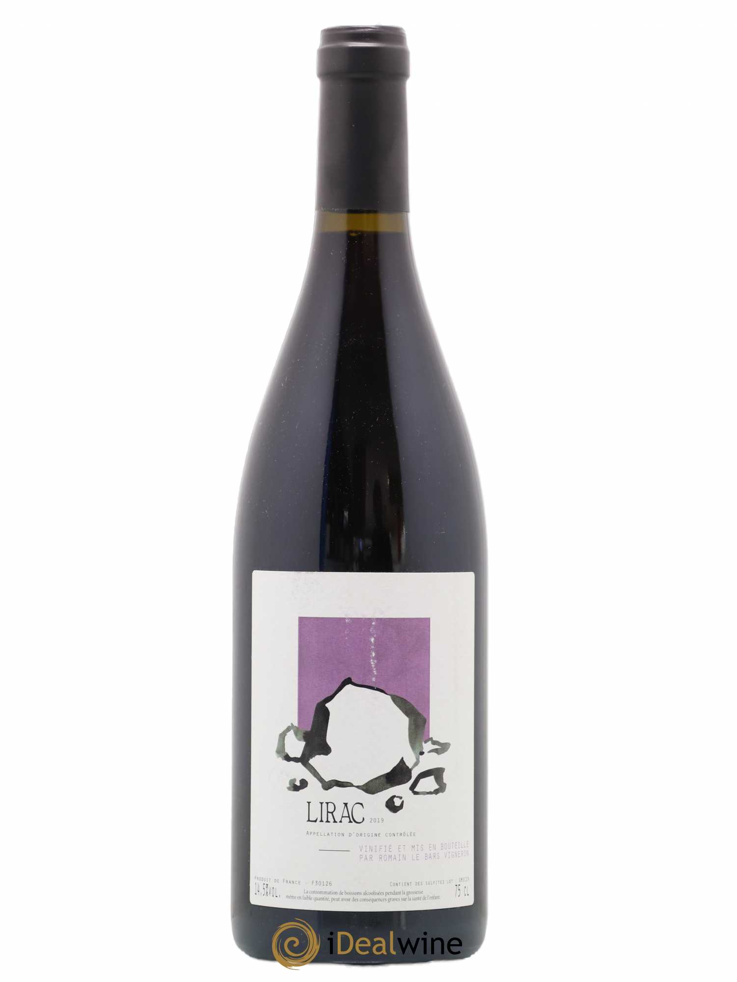 Lirac Romain Le Bars 2019 - Lot de 1 bouteille - 0